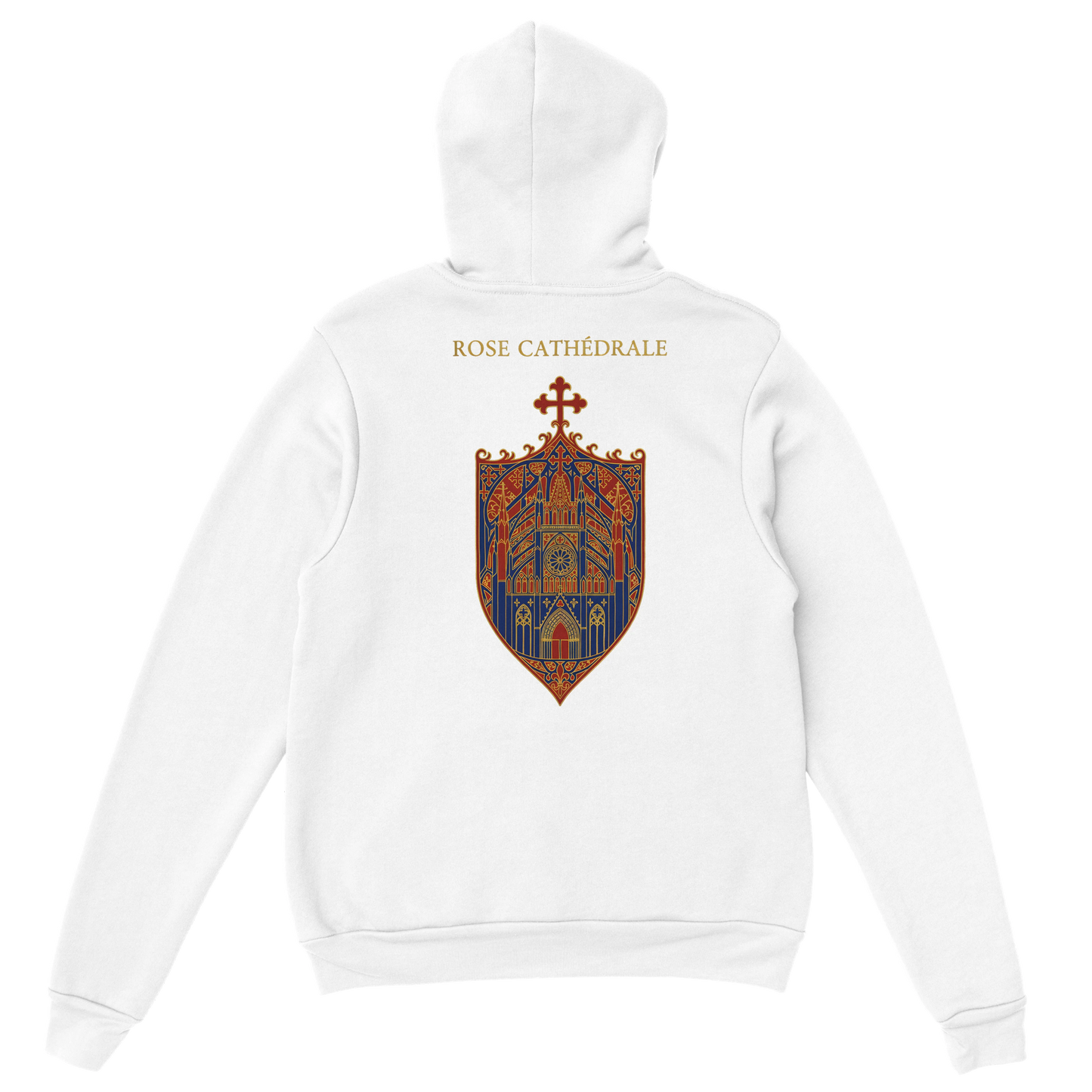 Sweat à capuche femme Rose Cathédrale – Confort Premium