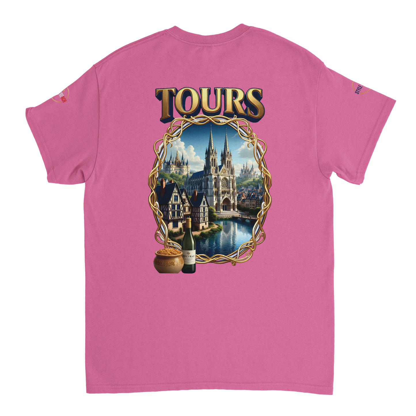 T-shirt Unisexe Tours Ville de France – Coton Épais Premium