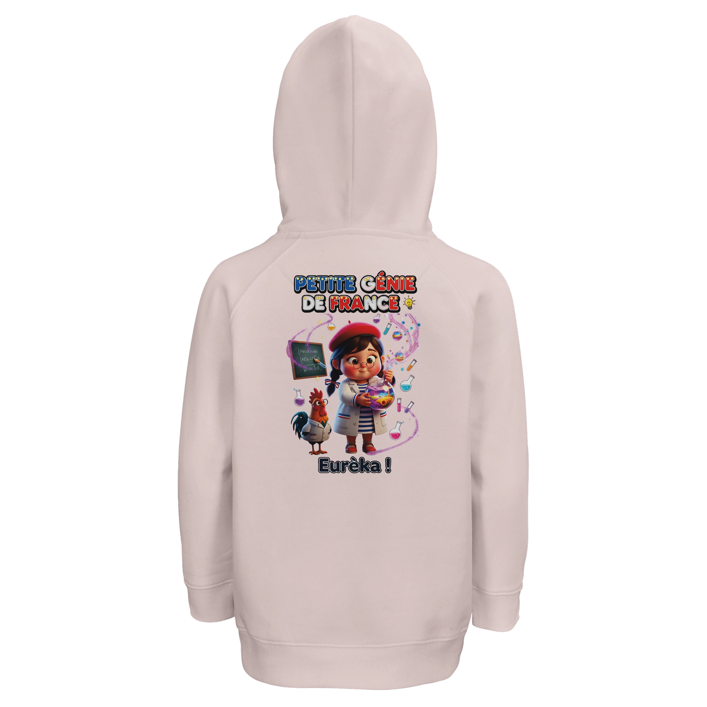 Sweat à Capuche fille Petite Génie de France - Coton Bio