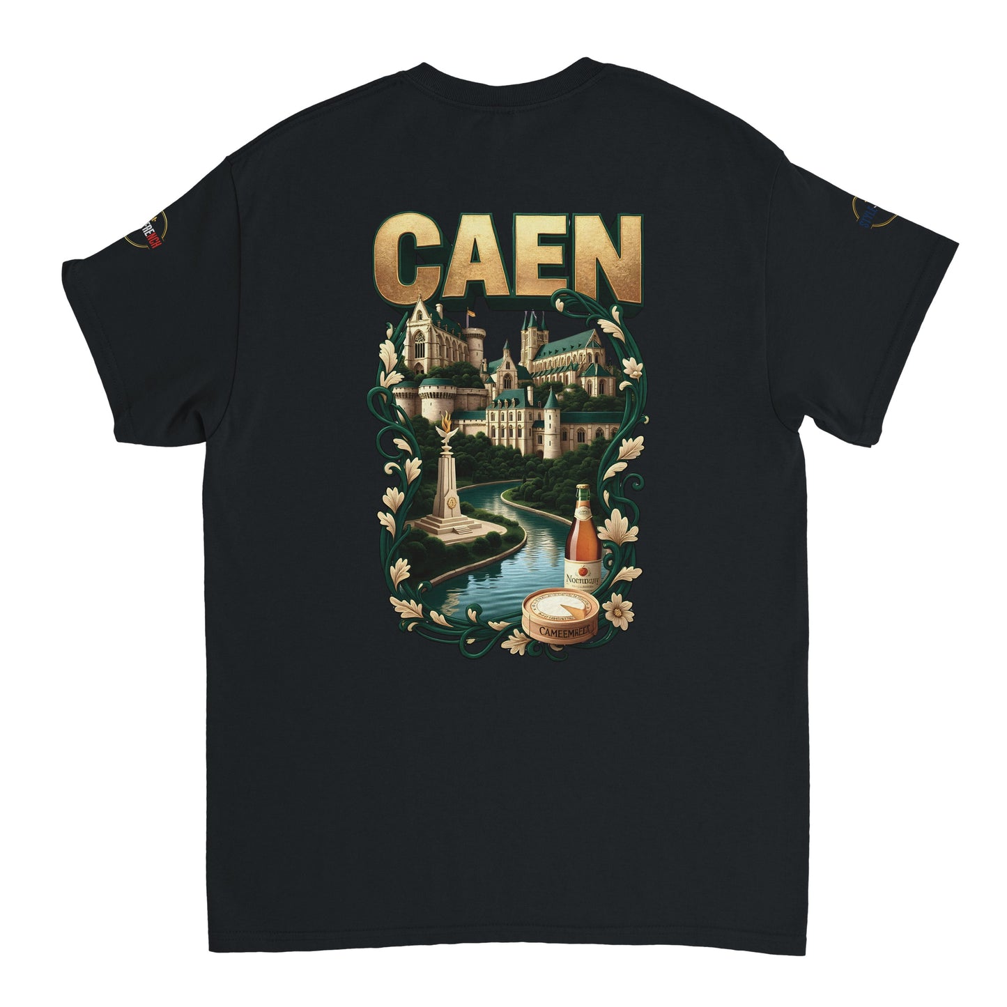 T-shirt Unisexe Caen - Ville de France - Design Classique en Coton