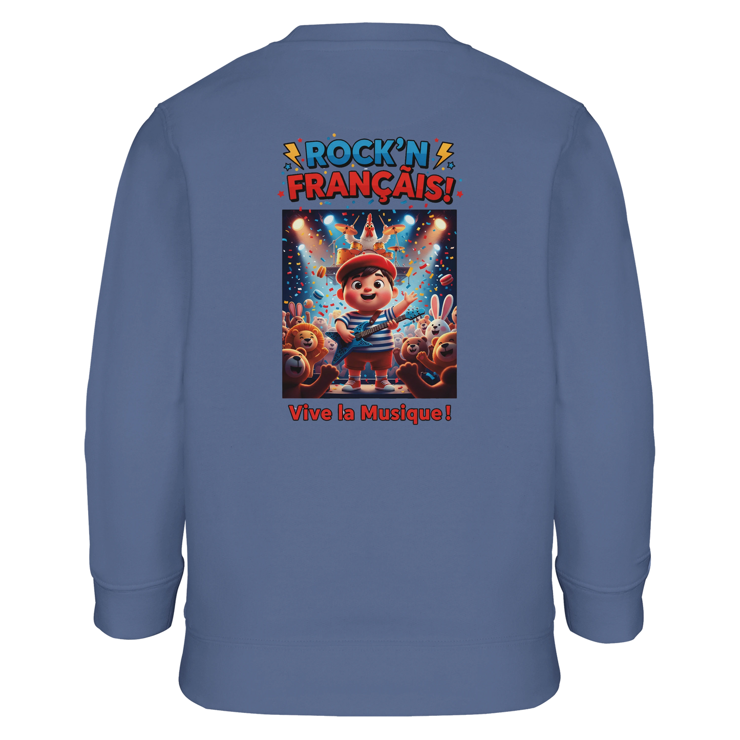 Sweat-shirt garçon  Rock'n Français – Coton Éco-Responsable