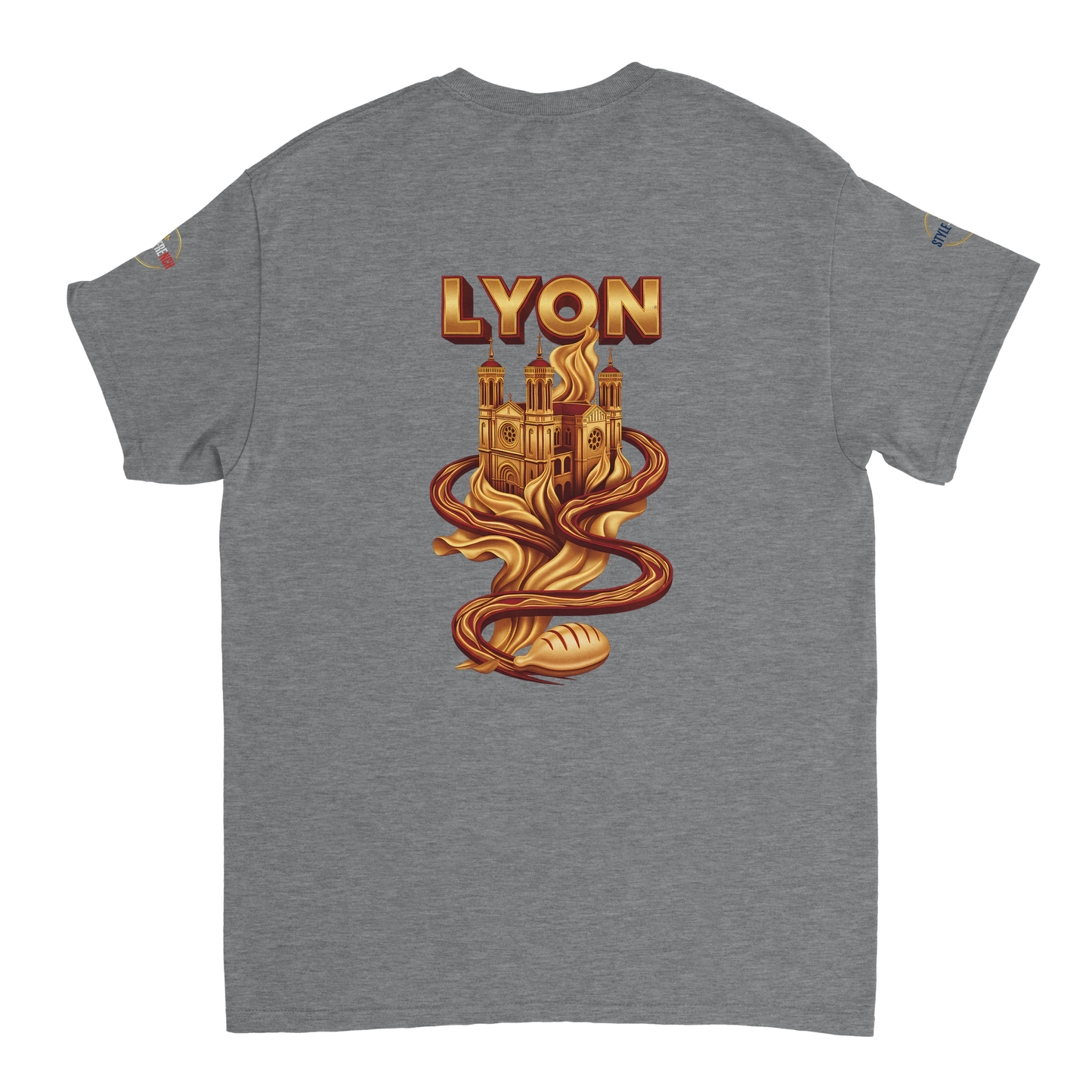 T-Shirt Unisexe Lyon - Design Ville de France - 100% Coton
