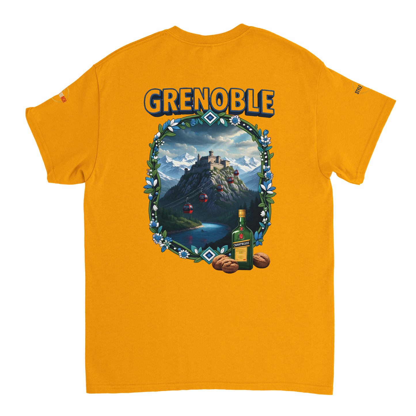 T-shirt Unisexe Grenoble - Ville de France - Coton Premium