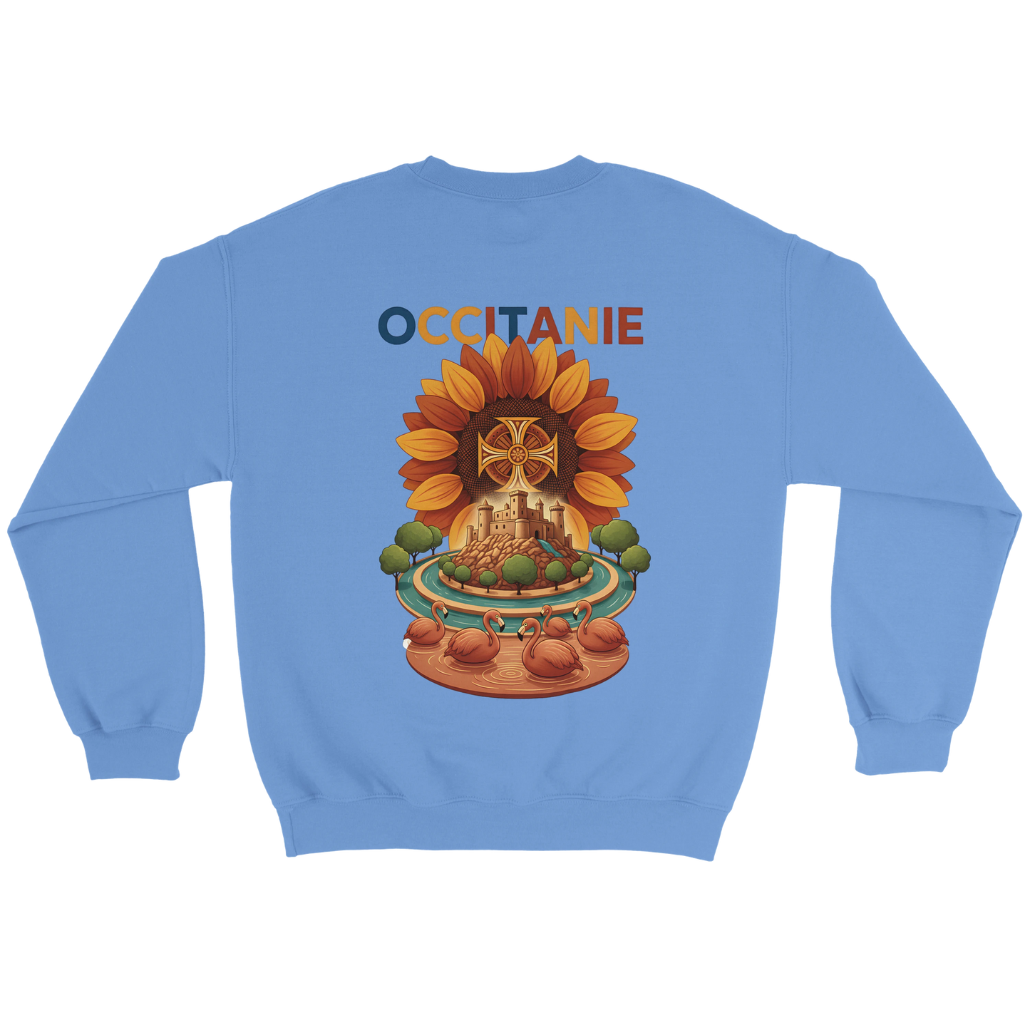 Sweat-shirt Unisexe Occitanie – Sweat Confortable et Résistant