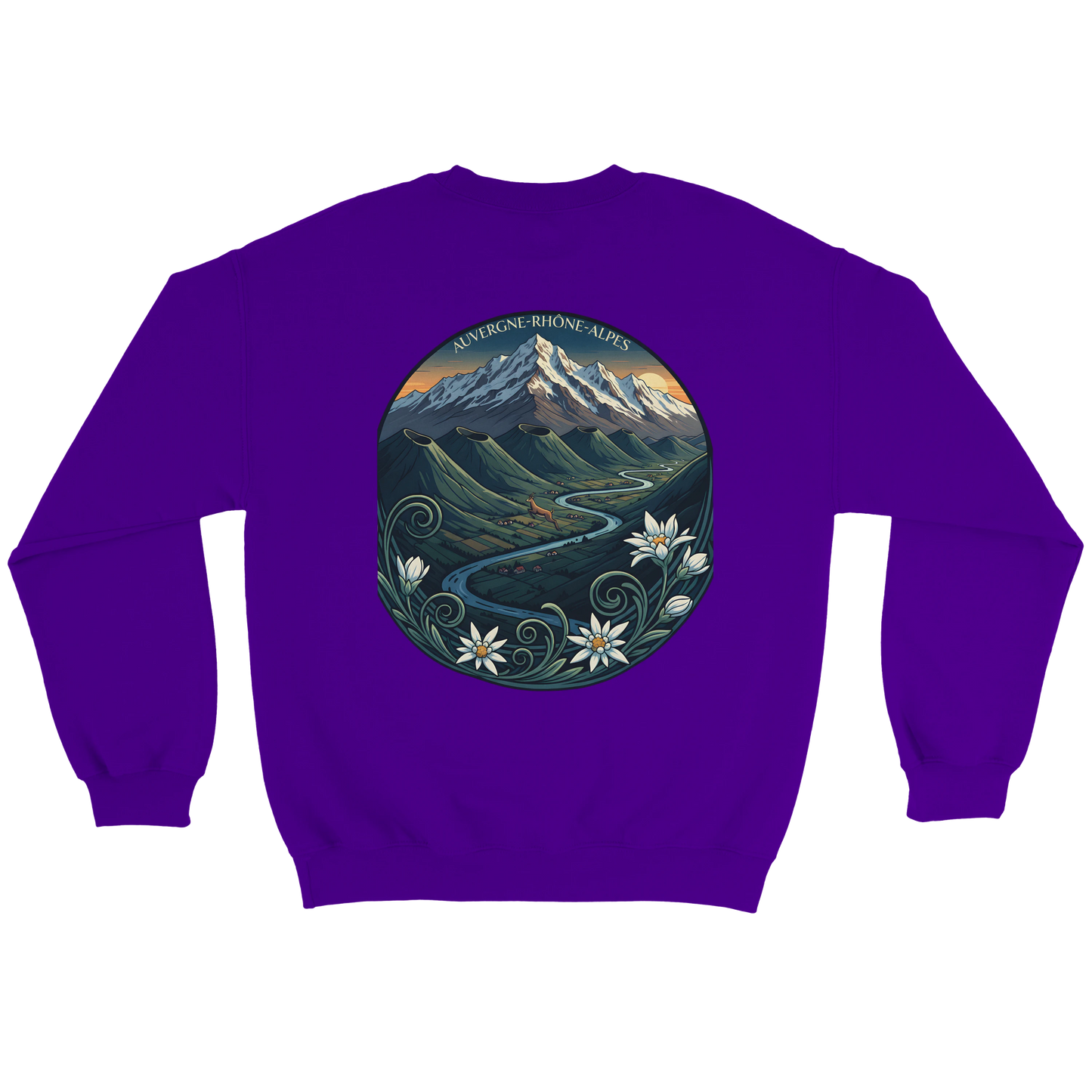 Sweat-shirt Unisexe Auvergne-Rhône-Alpes – Confort Classique