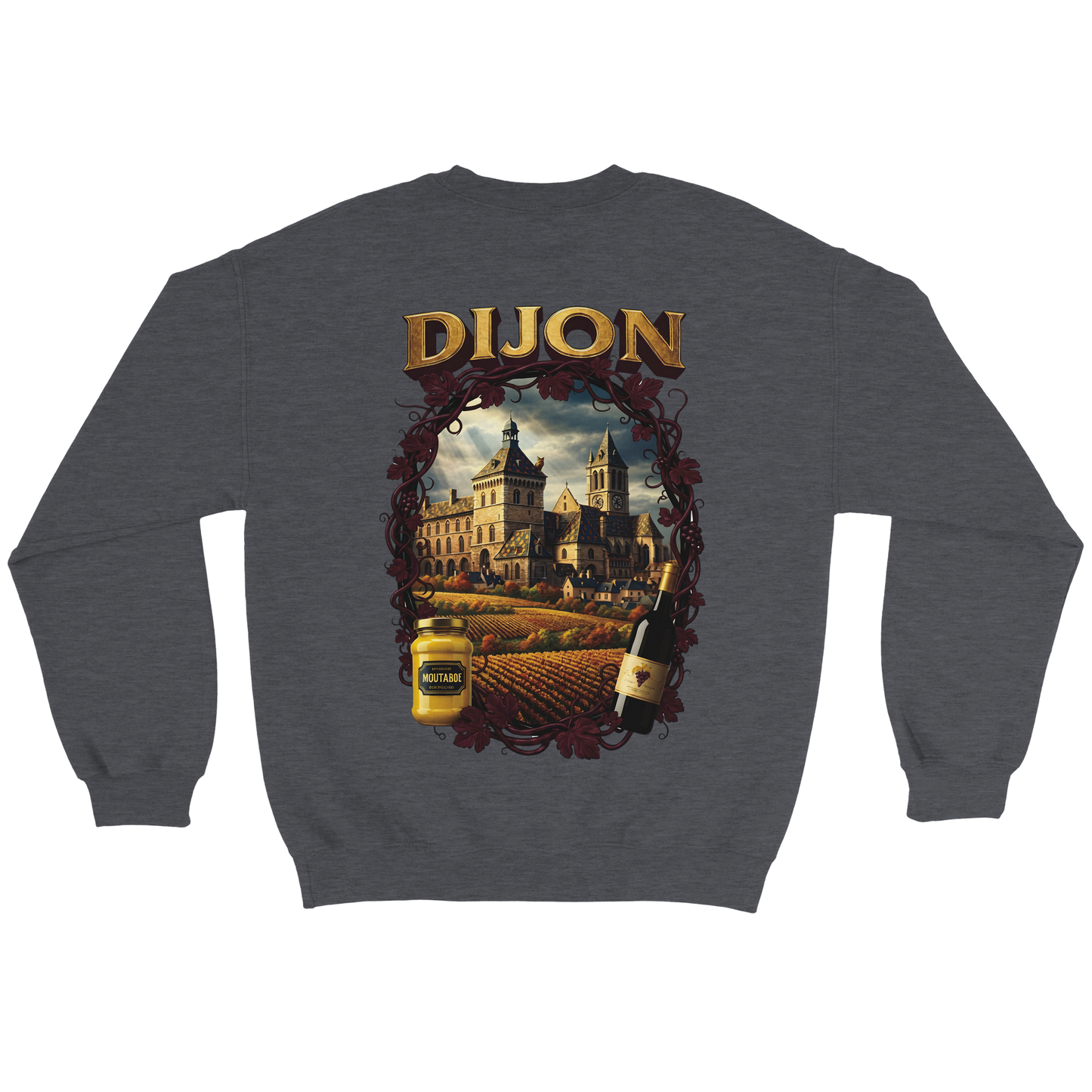 Sweat-shirt Unisexe Dijon – Ville de France – Coupe Classique Confortable