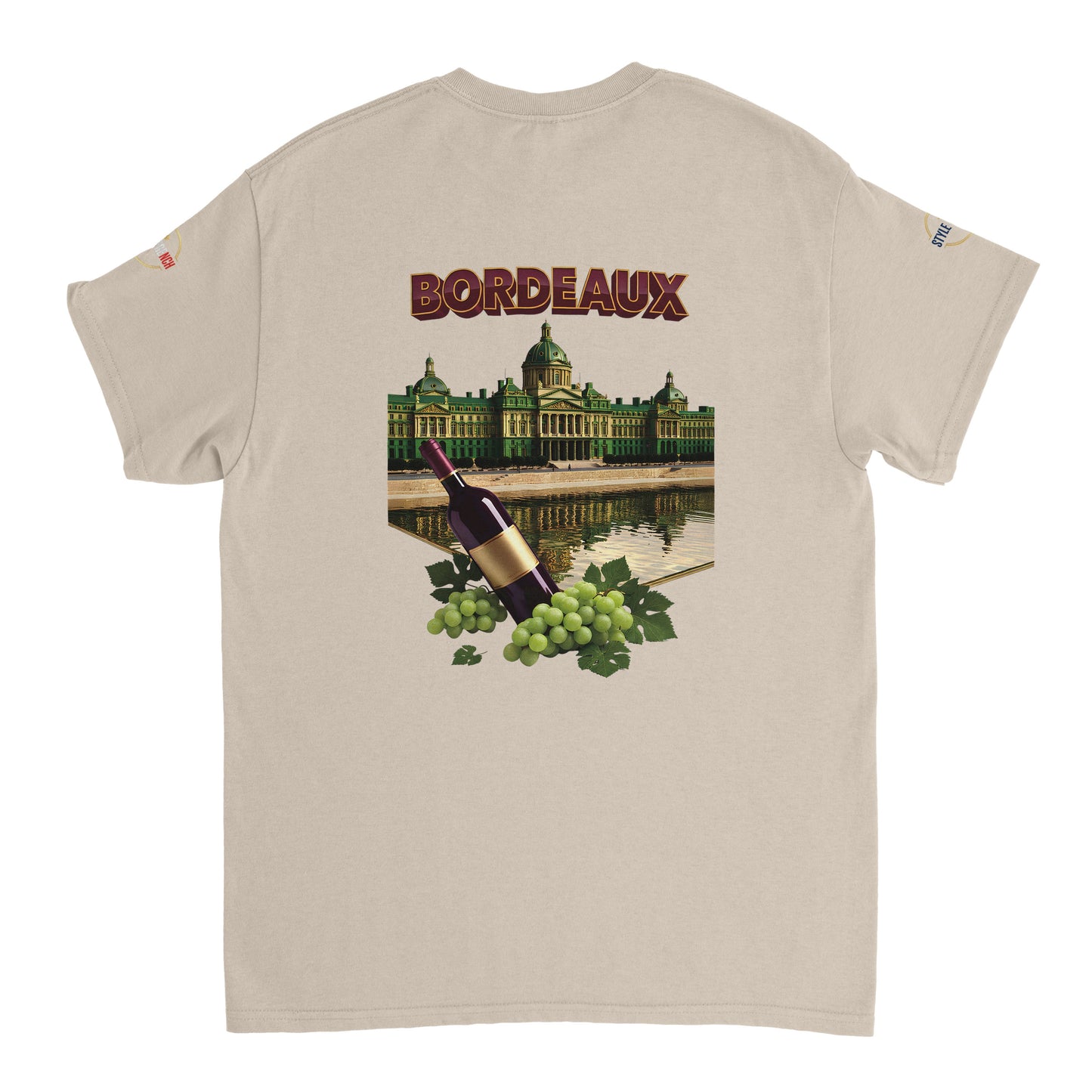 T-shirt Unisexe Bordeaux Ville de France – Coton Épais Premium