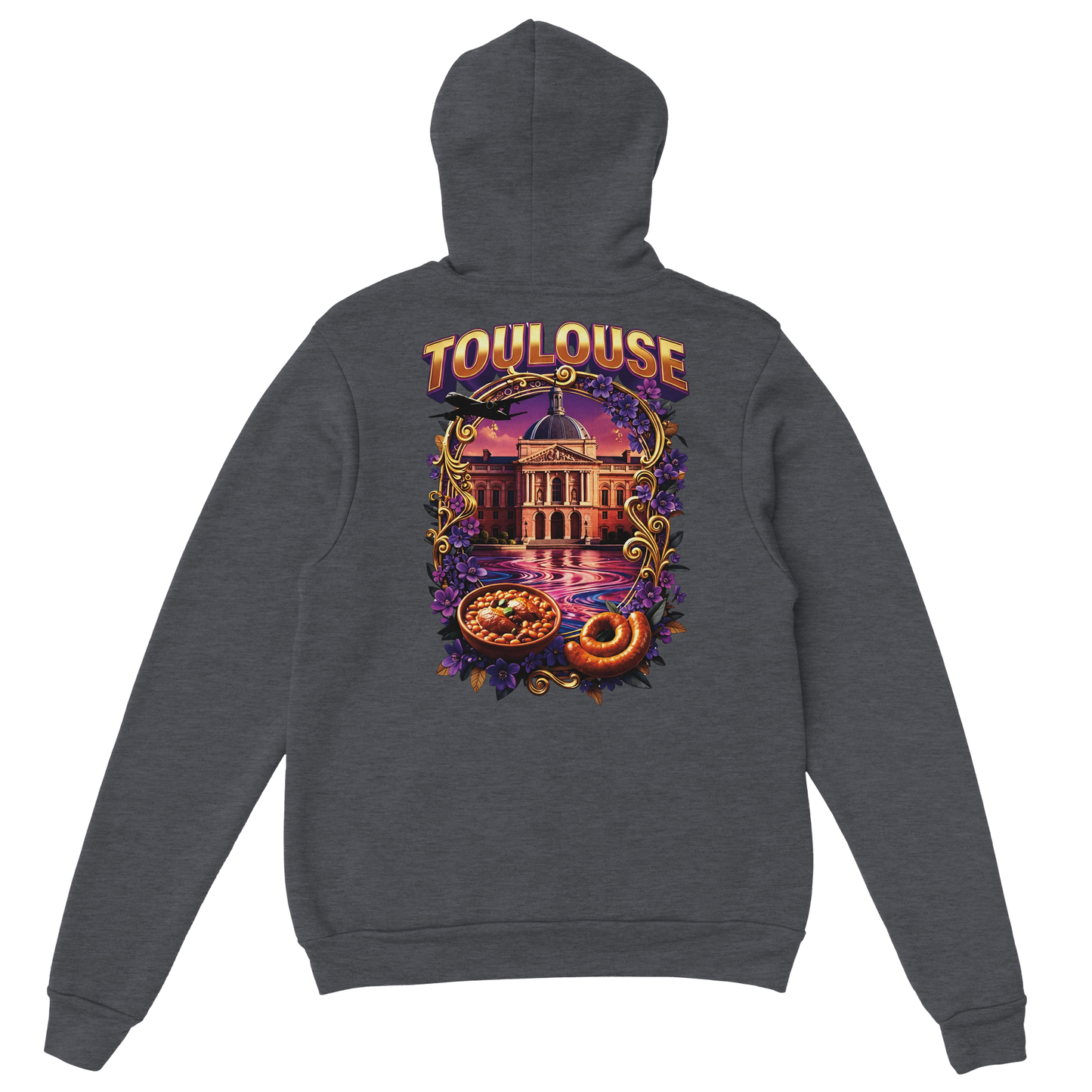 Sweat à Capuche Unisexe Toulouse – Ville de France – Confort Premium