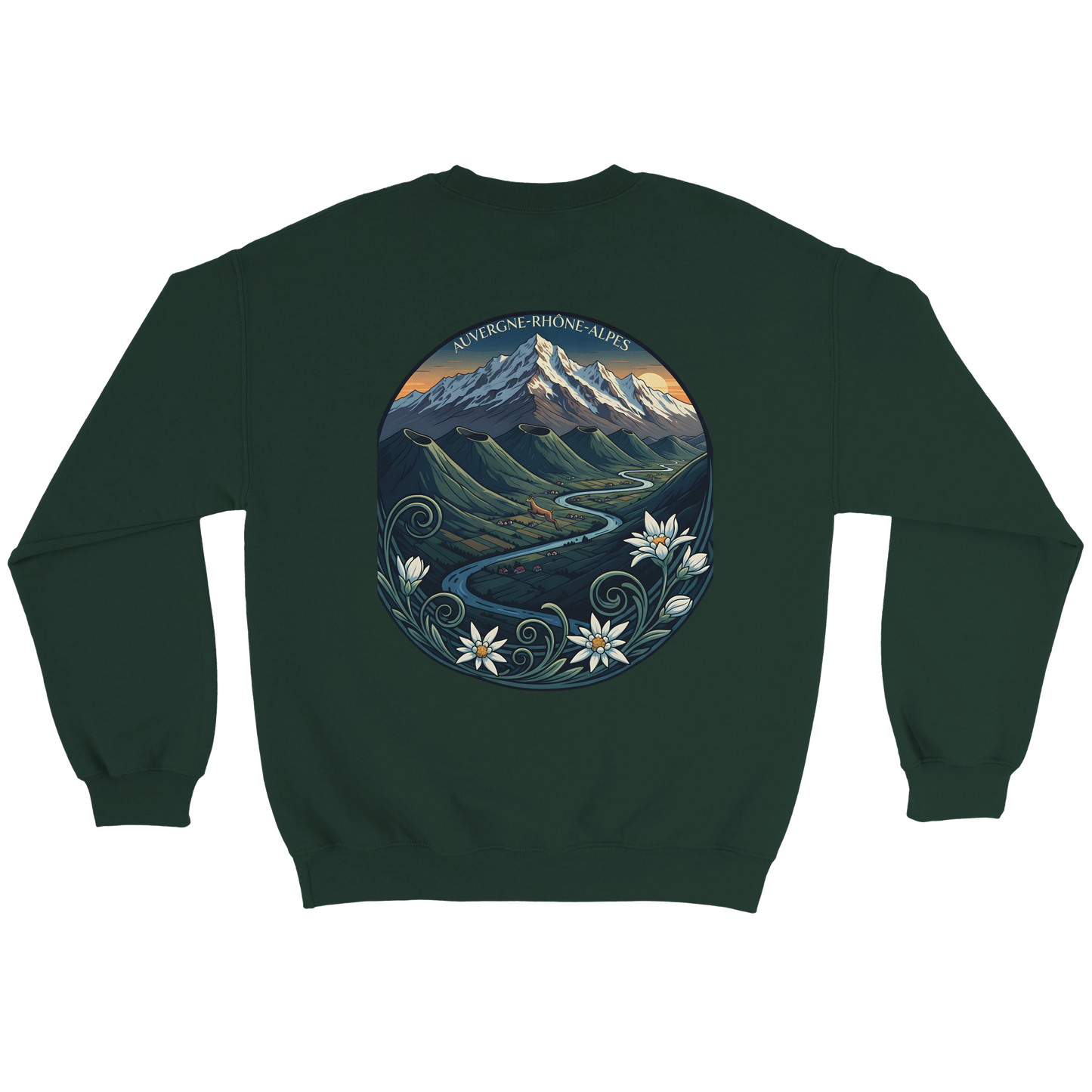 Sweat-shirt Unisexe Auvergne-Rhône-Alpes – Confort Classique