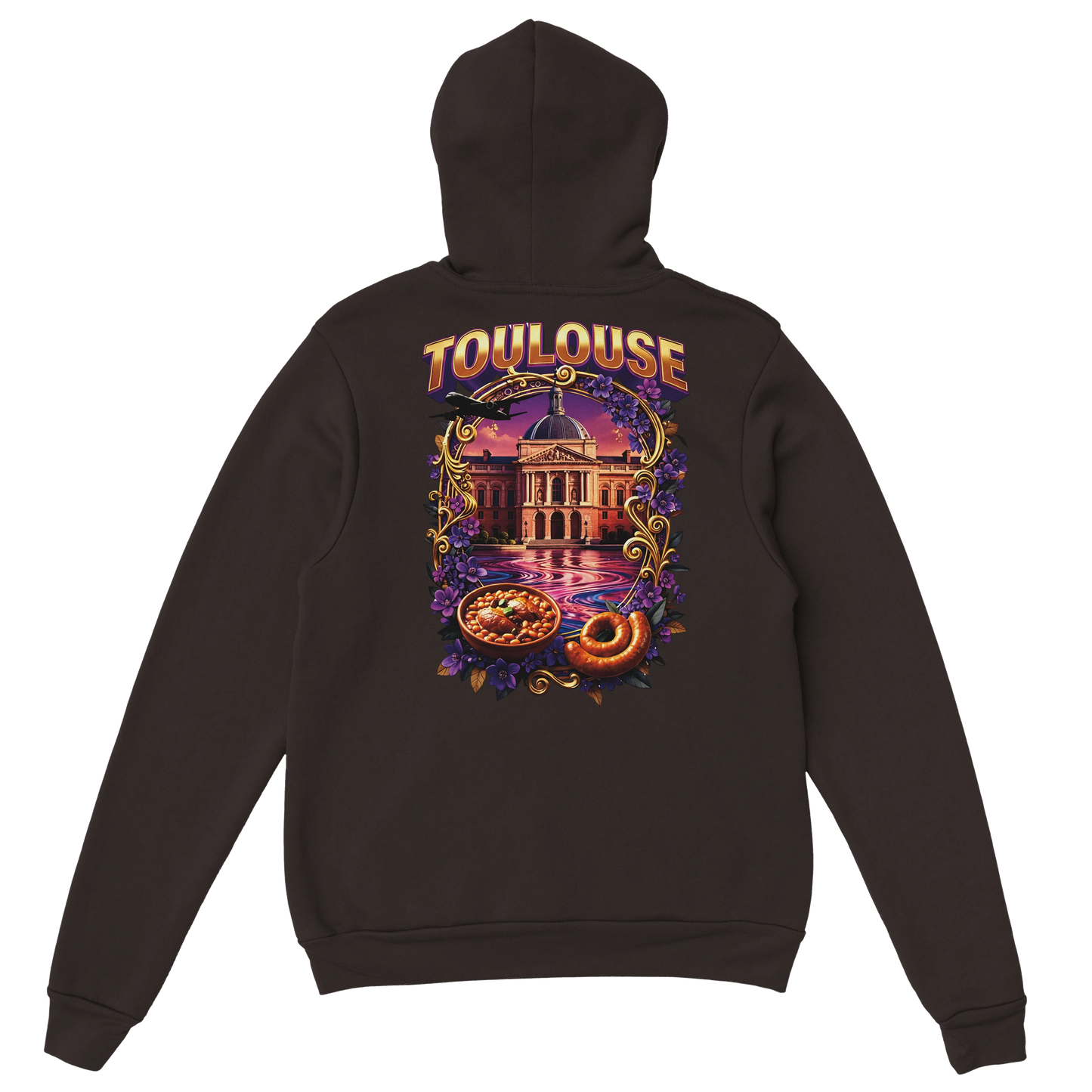 Sweat à Capuche Unisexe Toulouse – Ville de France – Confort Premium