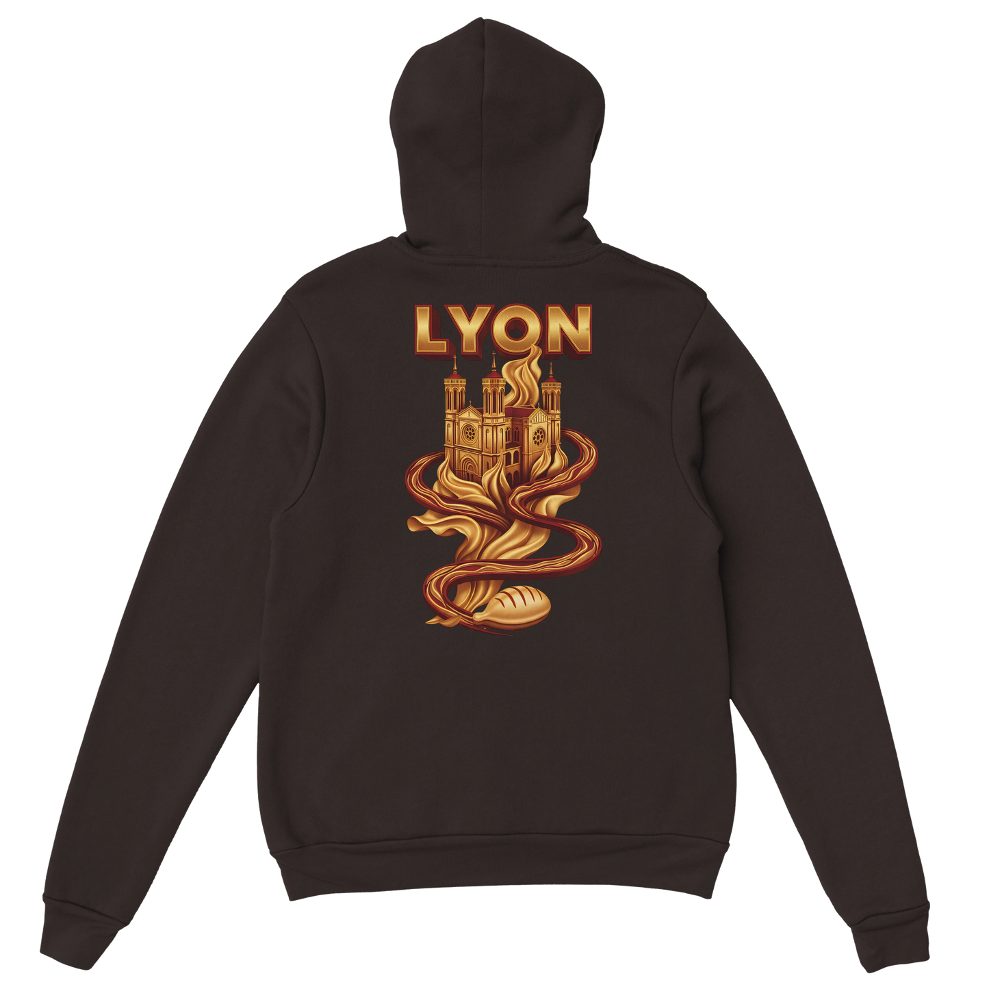 Sweat à Capuche Unisexe Lyon – Design Ville de France