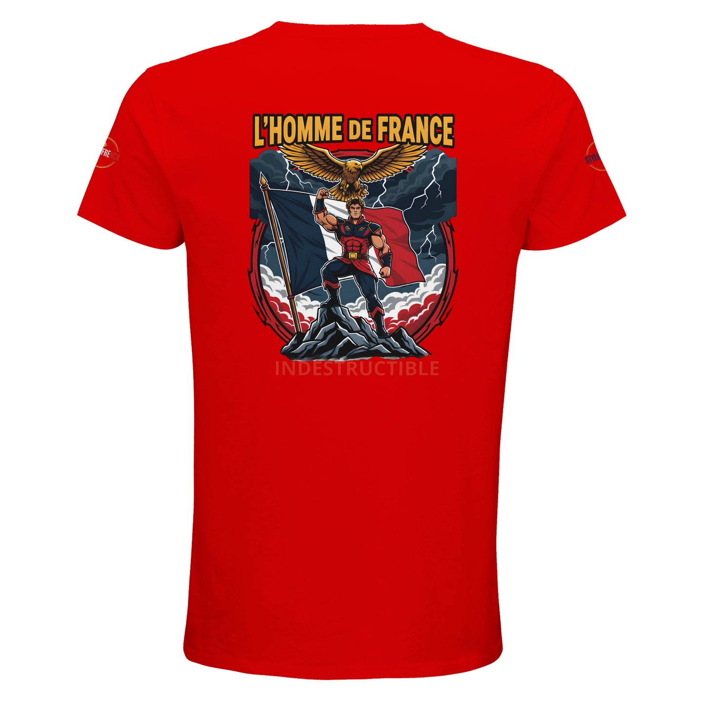 T-Shirt Homme de France – Coton Bio Premium à Col Rond