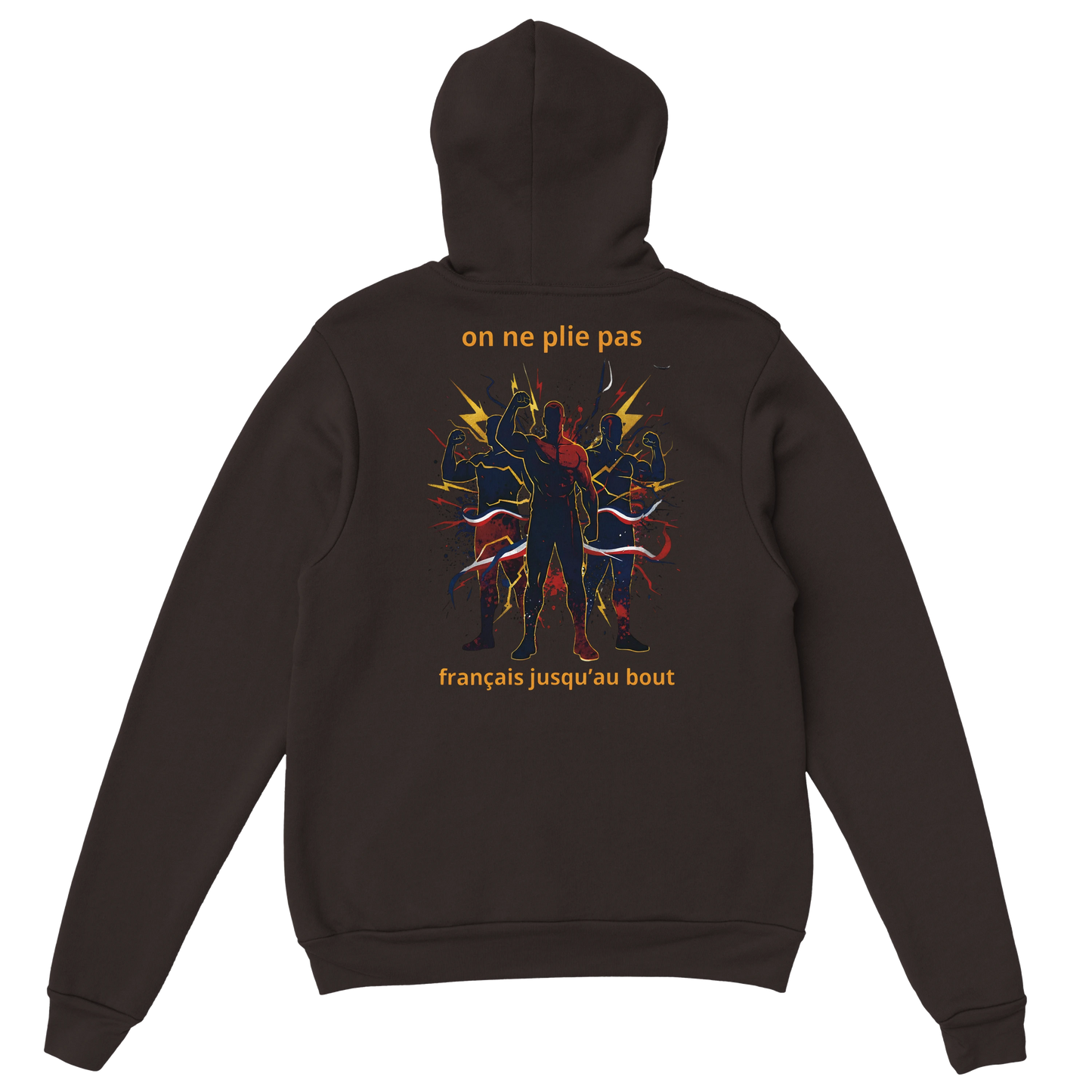 Sweat à capuche homme - Français jusqu'au bout - Confort premium