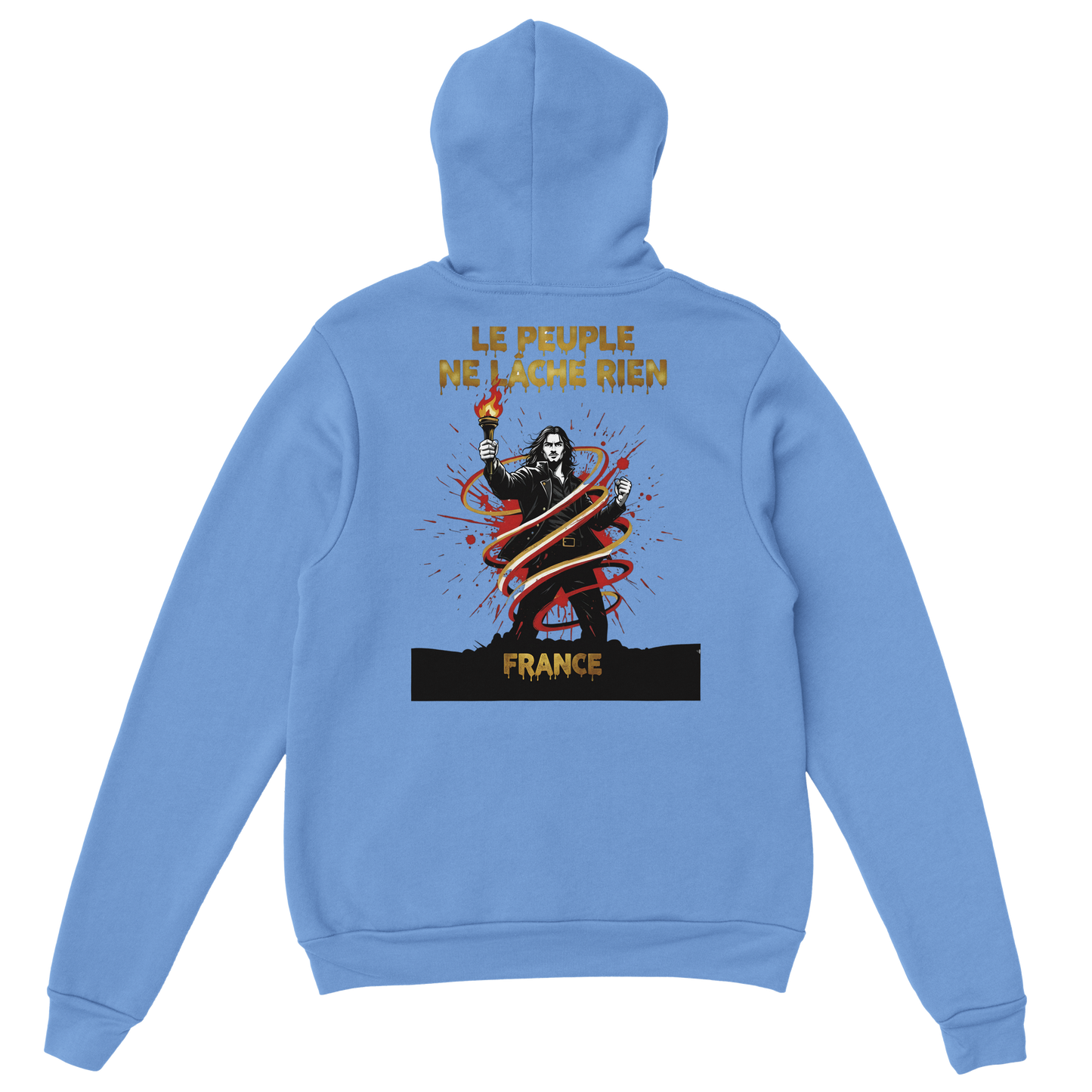 Sweat à Capuche Homme "Le Peuple Ne Lâche Rien" – Confort Premium