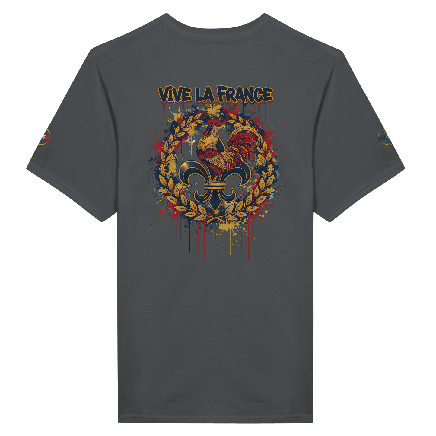 T-shirt Homme 'Vive la France' – Coton Premium, Coupe Classique