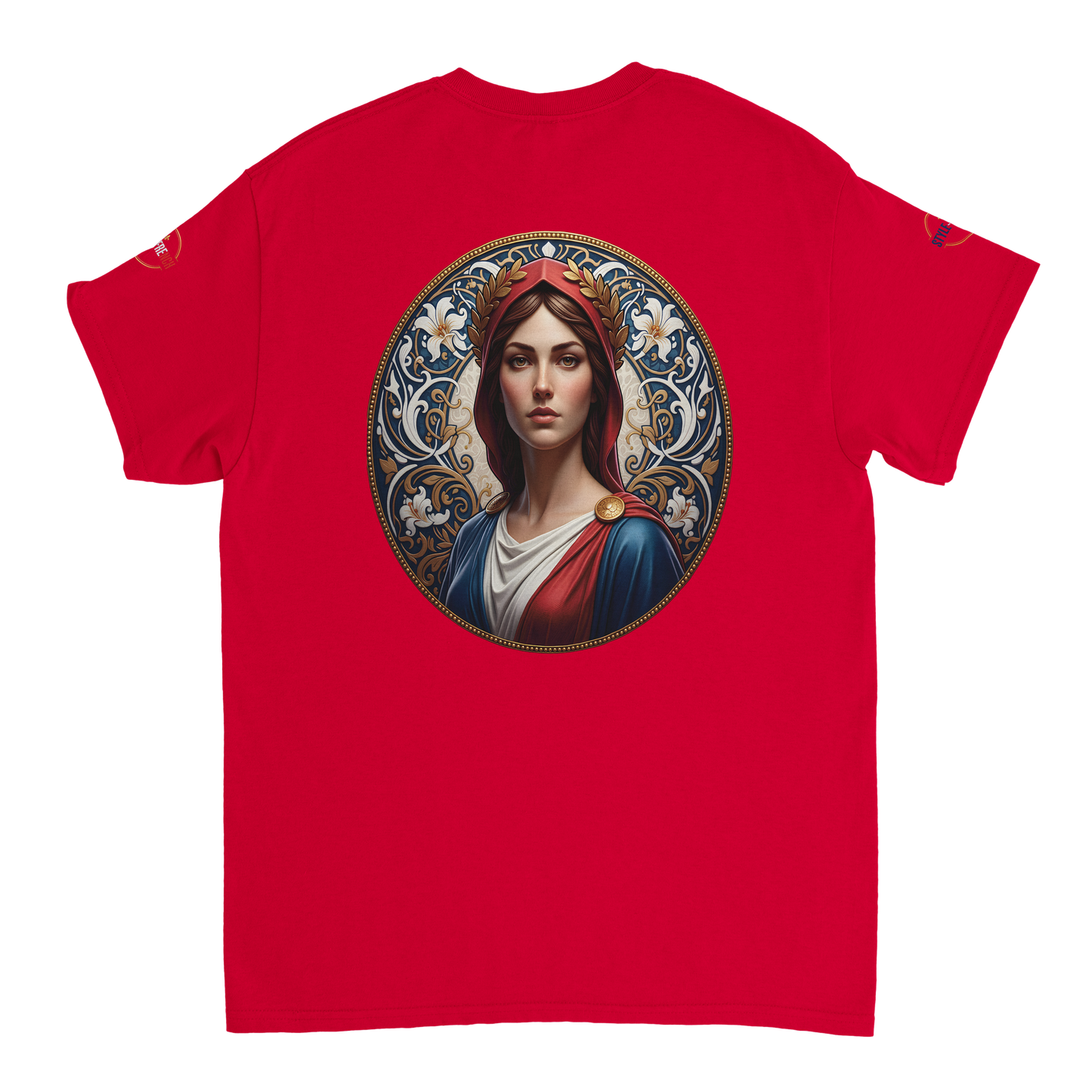 T-shirt Femme Marianne – Coton Épais Coupe Classique
