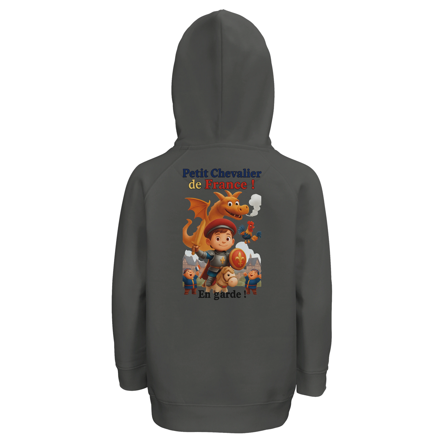 Sweat à capuche garçon Petit Chevalier de France - Coton Bio