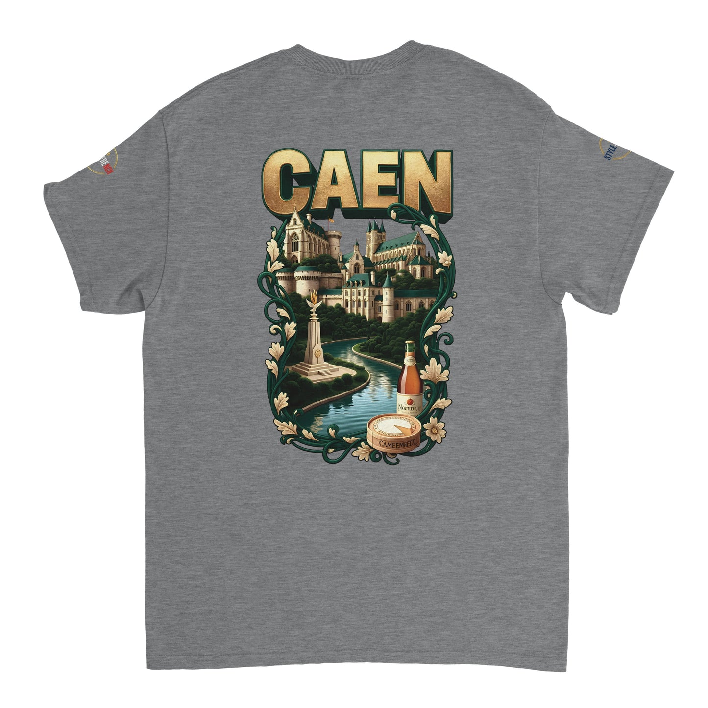 T-shirt Unisexe Caen - Ville de France - Design Classique en Coton
