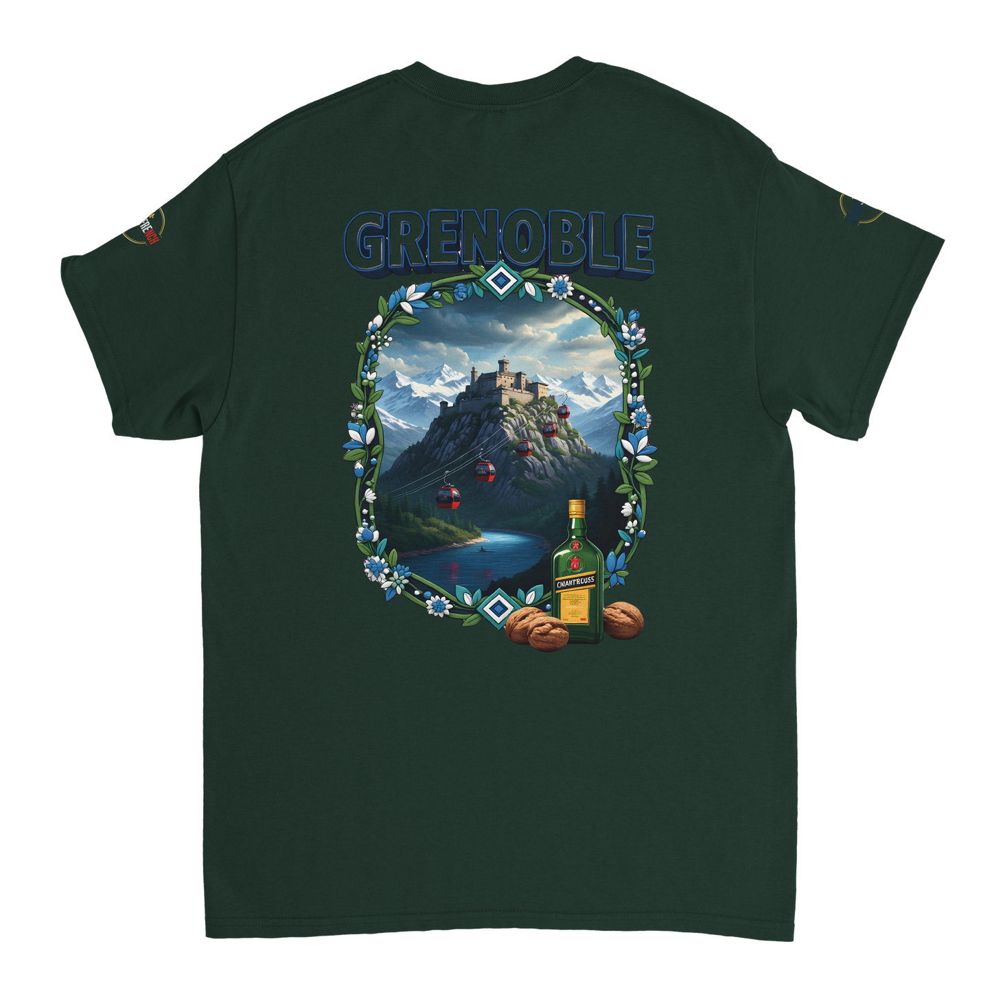 T-shirt Unisexe Grenoble - Ville de France - Coton Premium