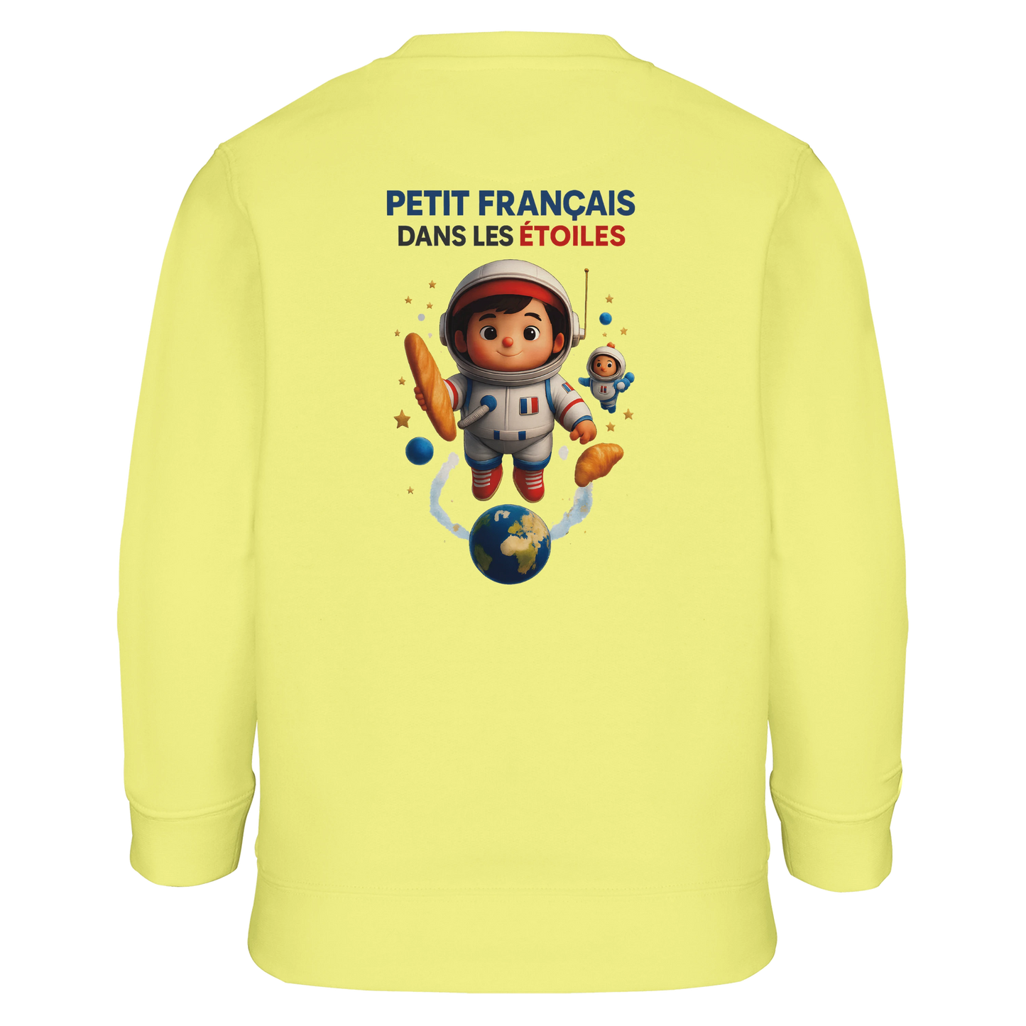 Sweat-shirt garçon Petit Français dans les Étoiles - Coton Écologique et Polaire