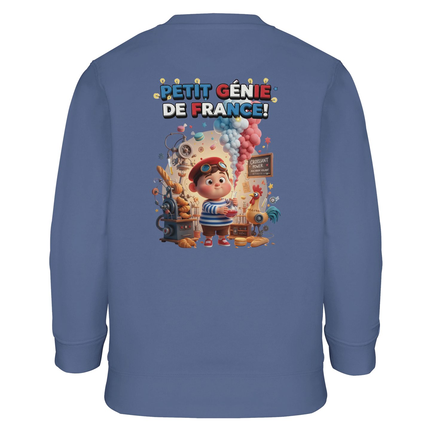 Sweat-shirt Garçon Petit Génie Français - Sweat Doux et Écoresponsable