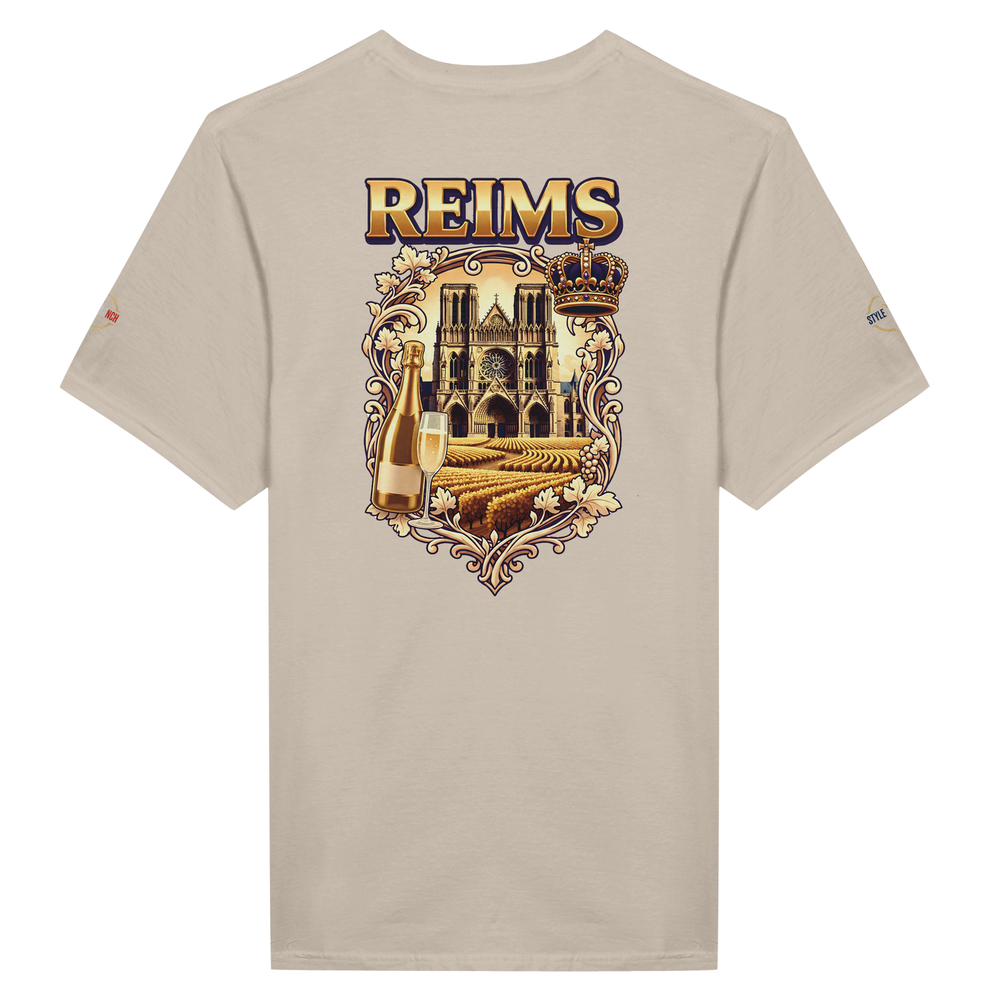 T-shirt Unisexe Reims - Ville de France - Design Premium