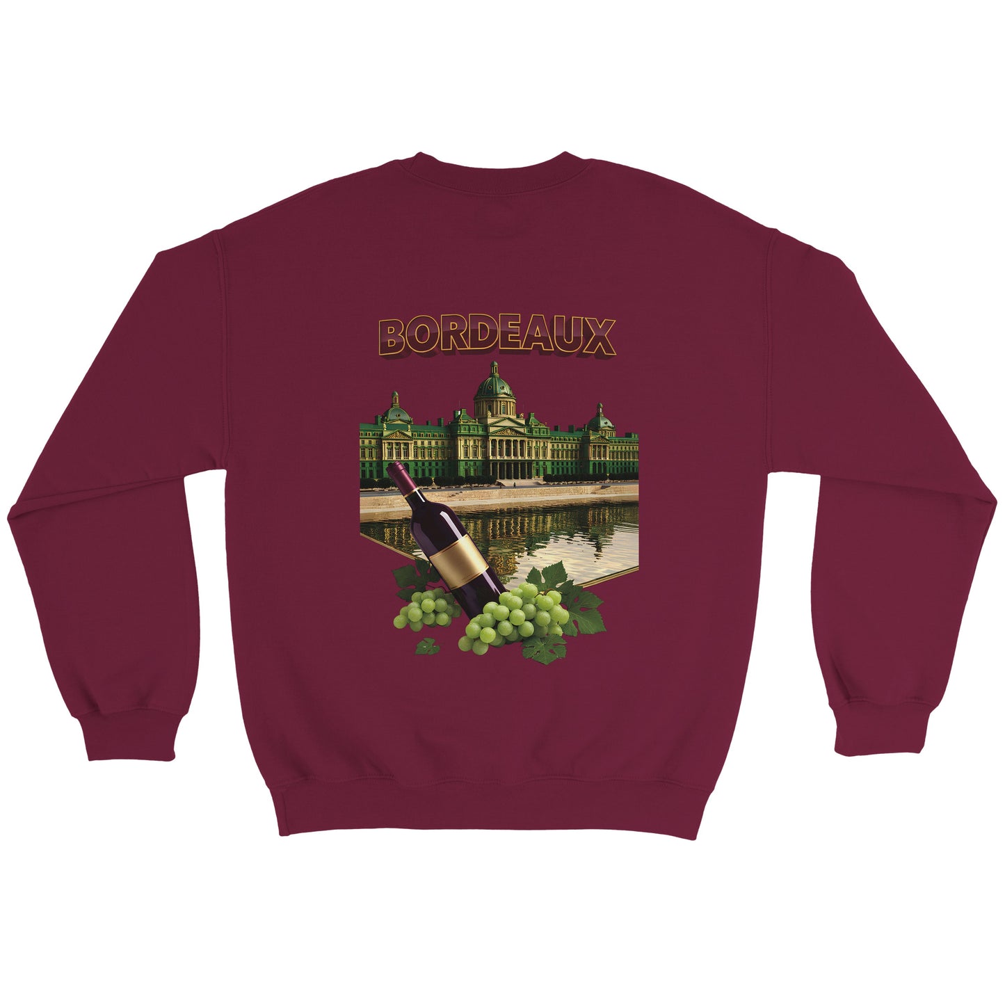 Sweat-shirt Unisexe Bordeaux Ville de France – Classique et Confortable