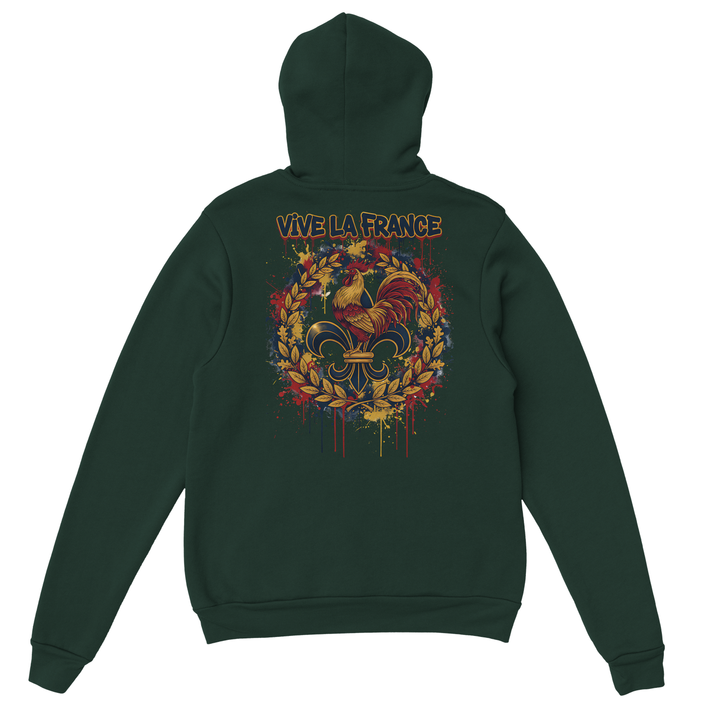 Sweat à Capuche Homme Vive la France – Confort et Style Tricolore