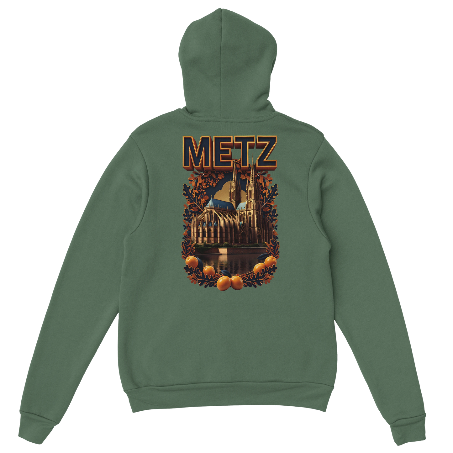 Sweat à capuche unisexe Metz - Ville de France - Design Premium