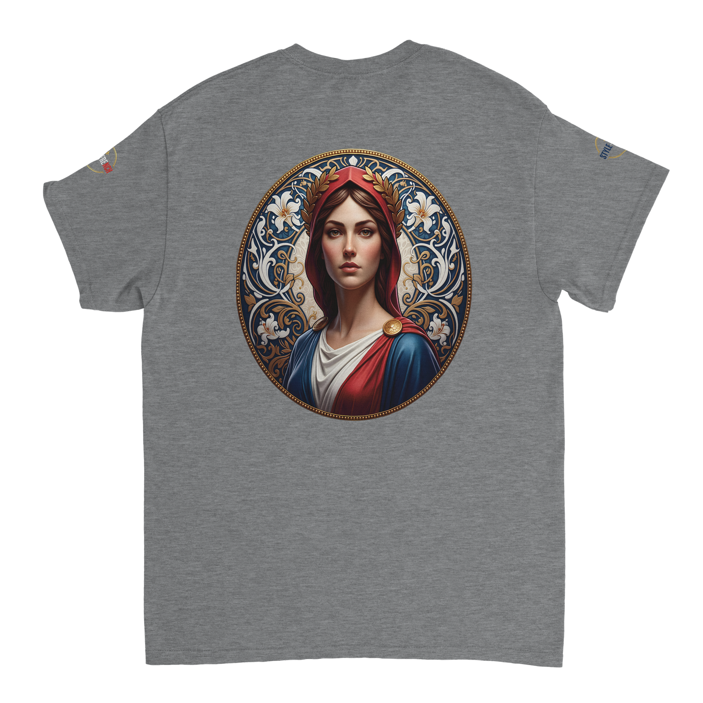 T-shirt Femme Marianne – Coton Épais Coupe Classique