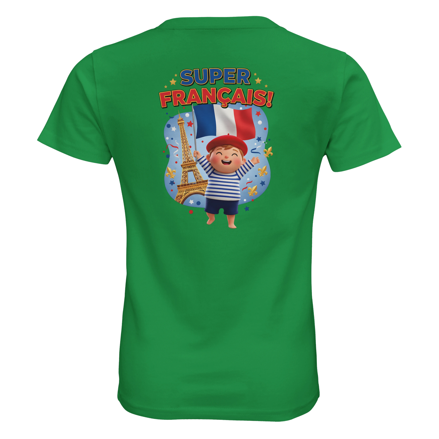 T-shirt Garçon Super Français - 100% Coton Bio