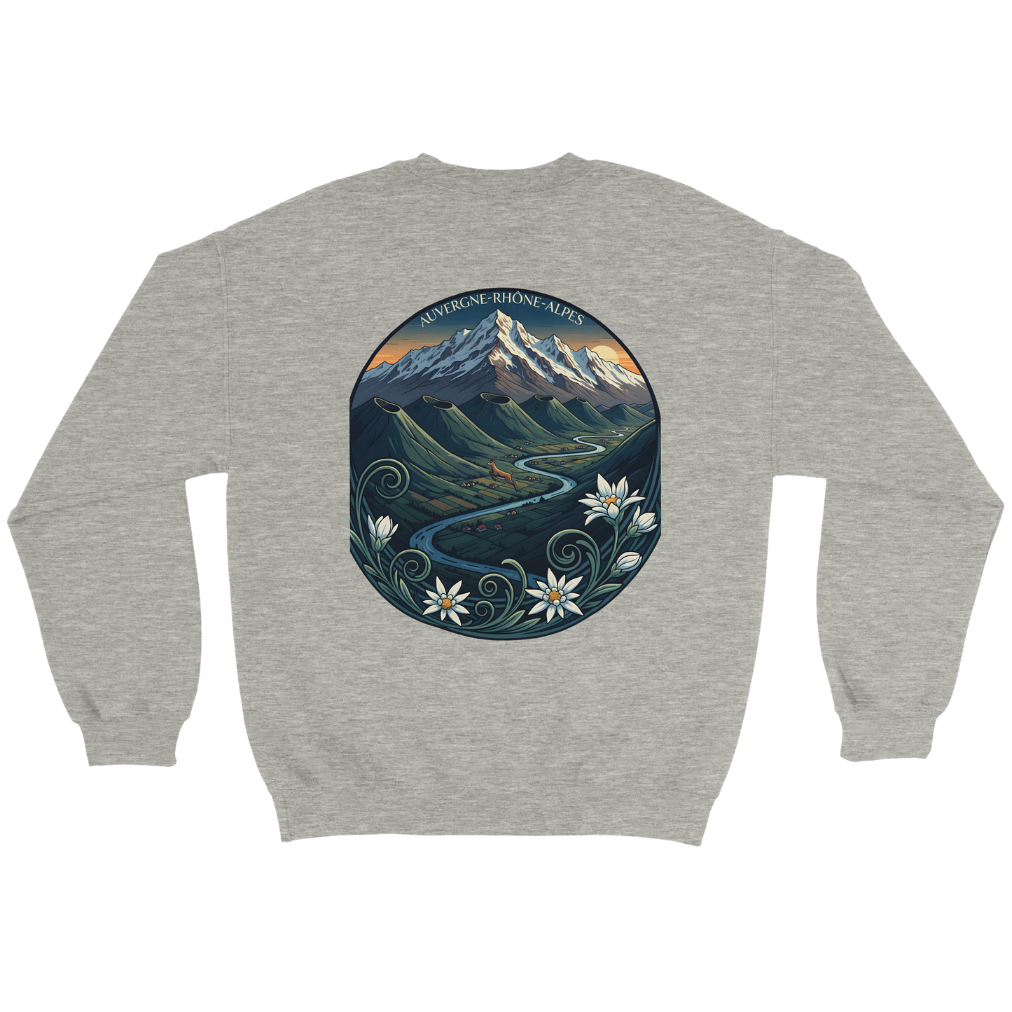 Sweat-shirt Unisexe Auvergne-Rhône-Alpes – Confort Classique