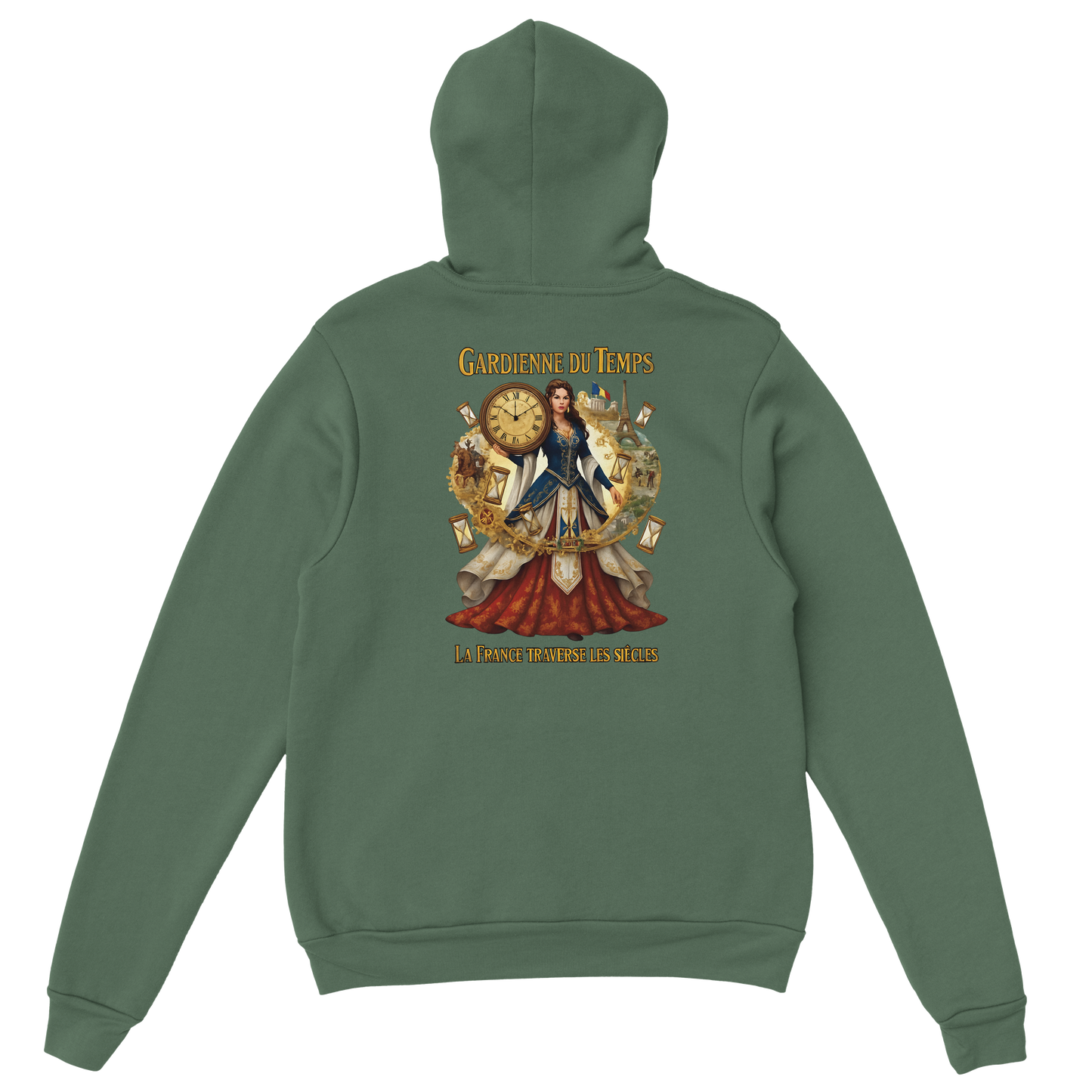 Sweat à Capuche Femme Gardienne du Temps - Confort Premium