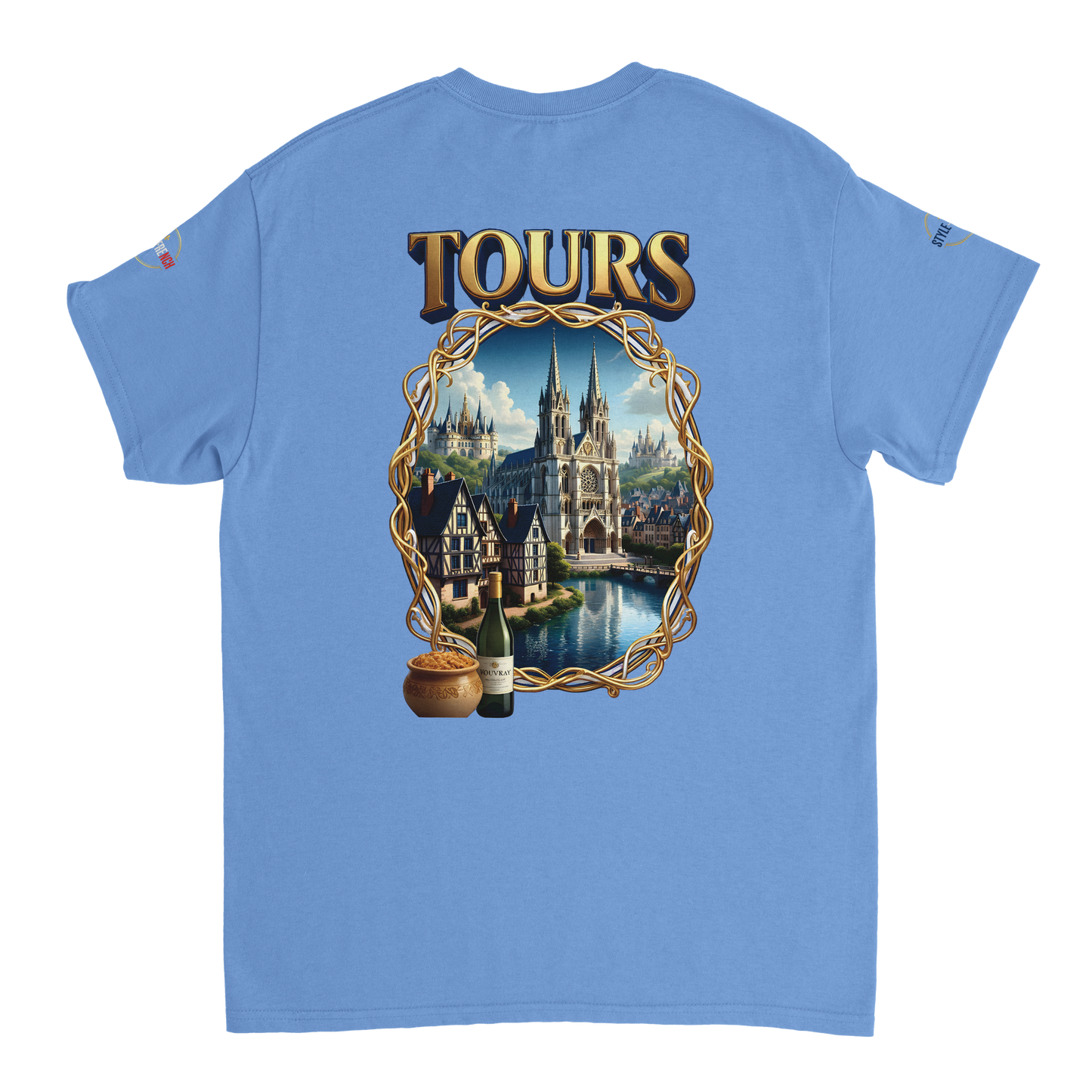 T-shirt Unisexe Tours Ville de France – Coton Épais Premium