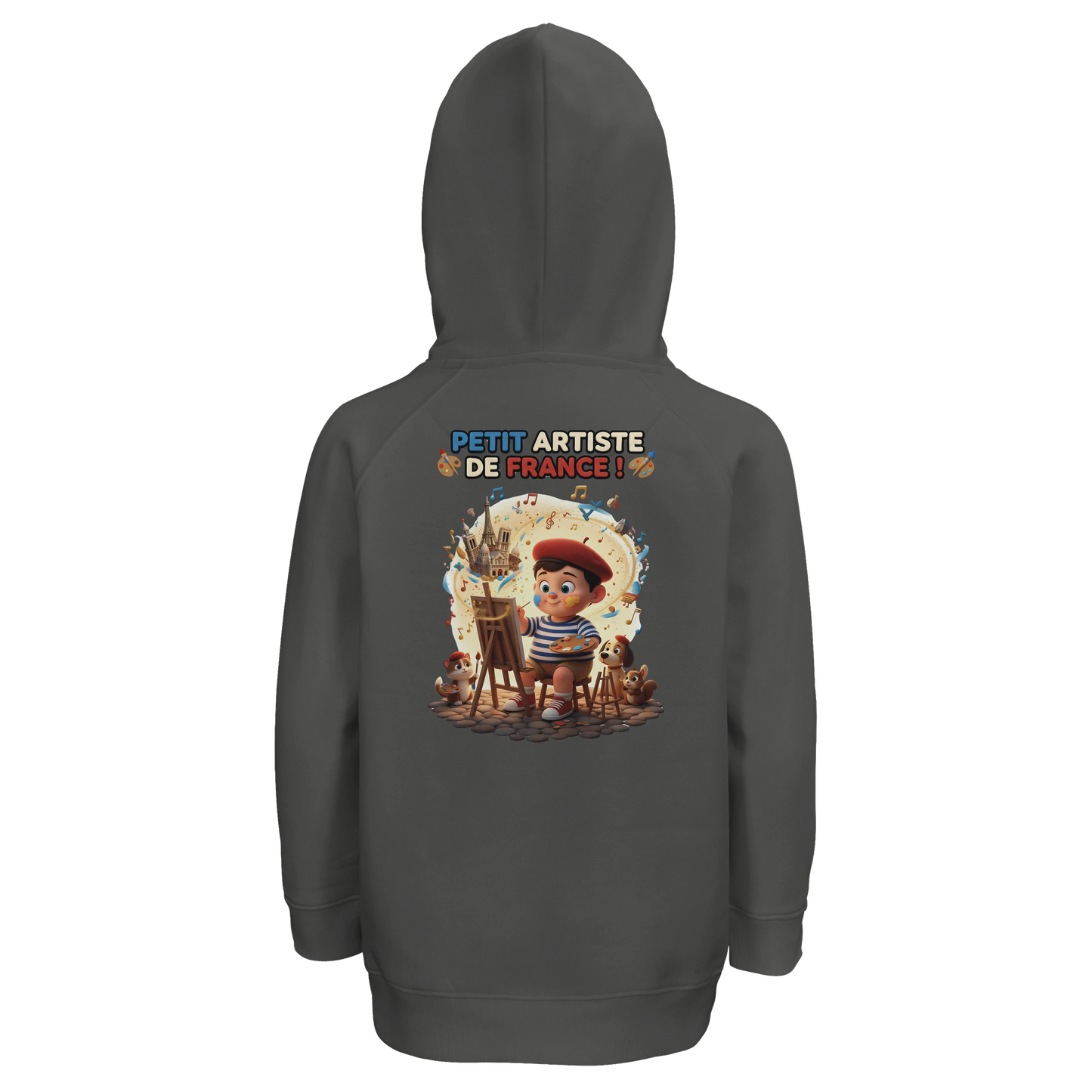 Sweat à Capuche garçon Petit Artiste de France – Coton Bio Durable