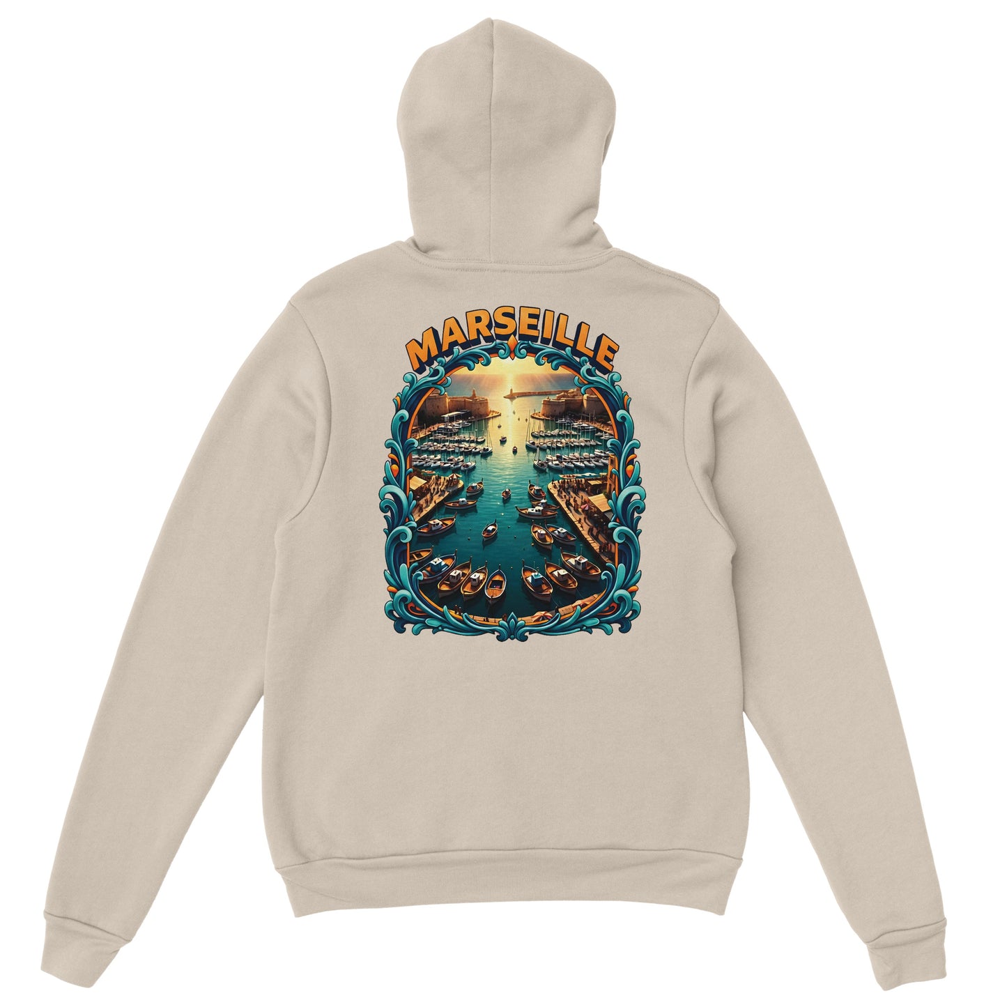 Sweat à capuche unisexe Marseille – Hoodie premium en coton mélangé