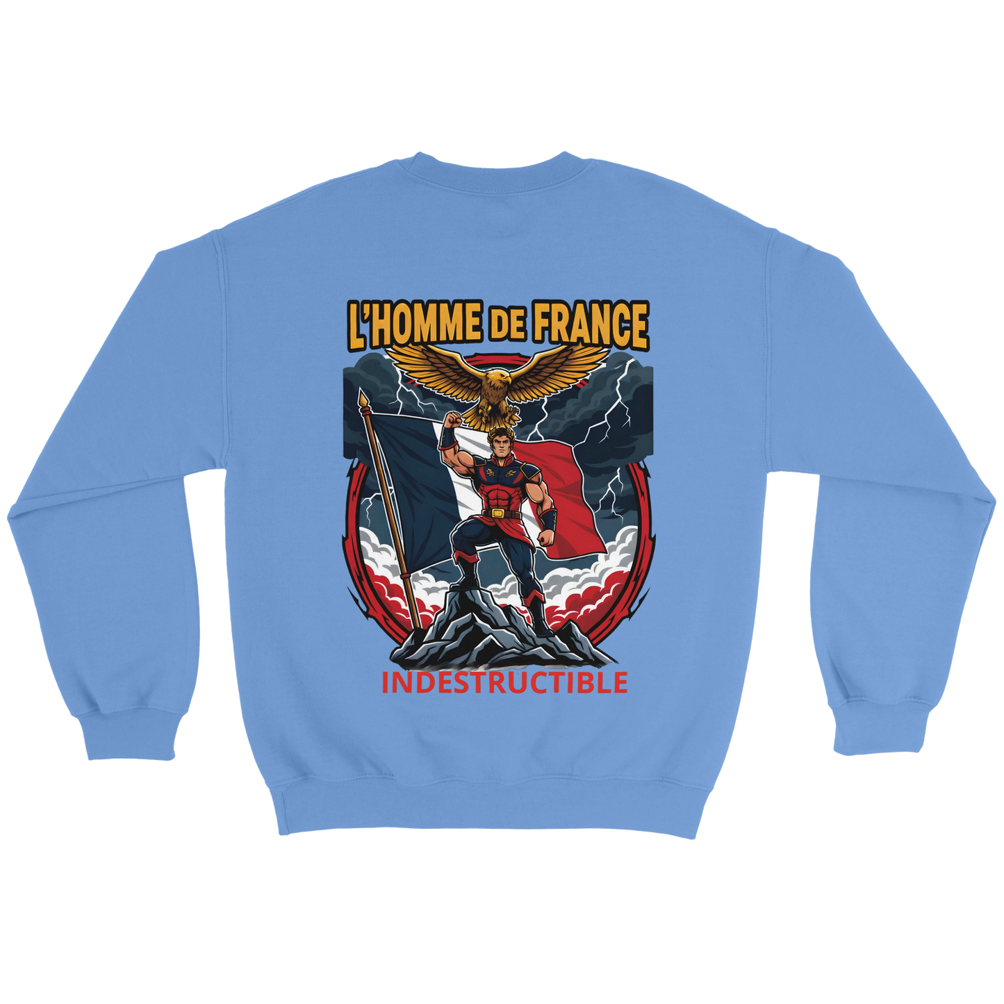 Sweat-shirt Homme France - Premium Cotton Blend Crewneck