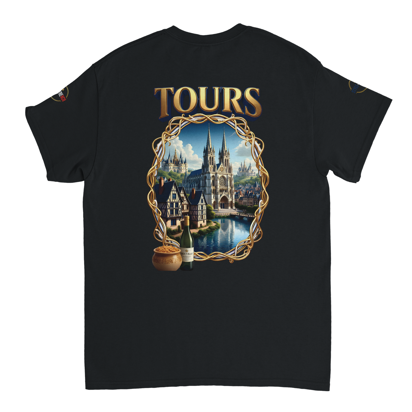 T-shirt Unisexe Tours Ville de France – Coton Épais Premium
