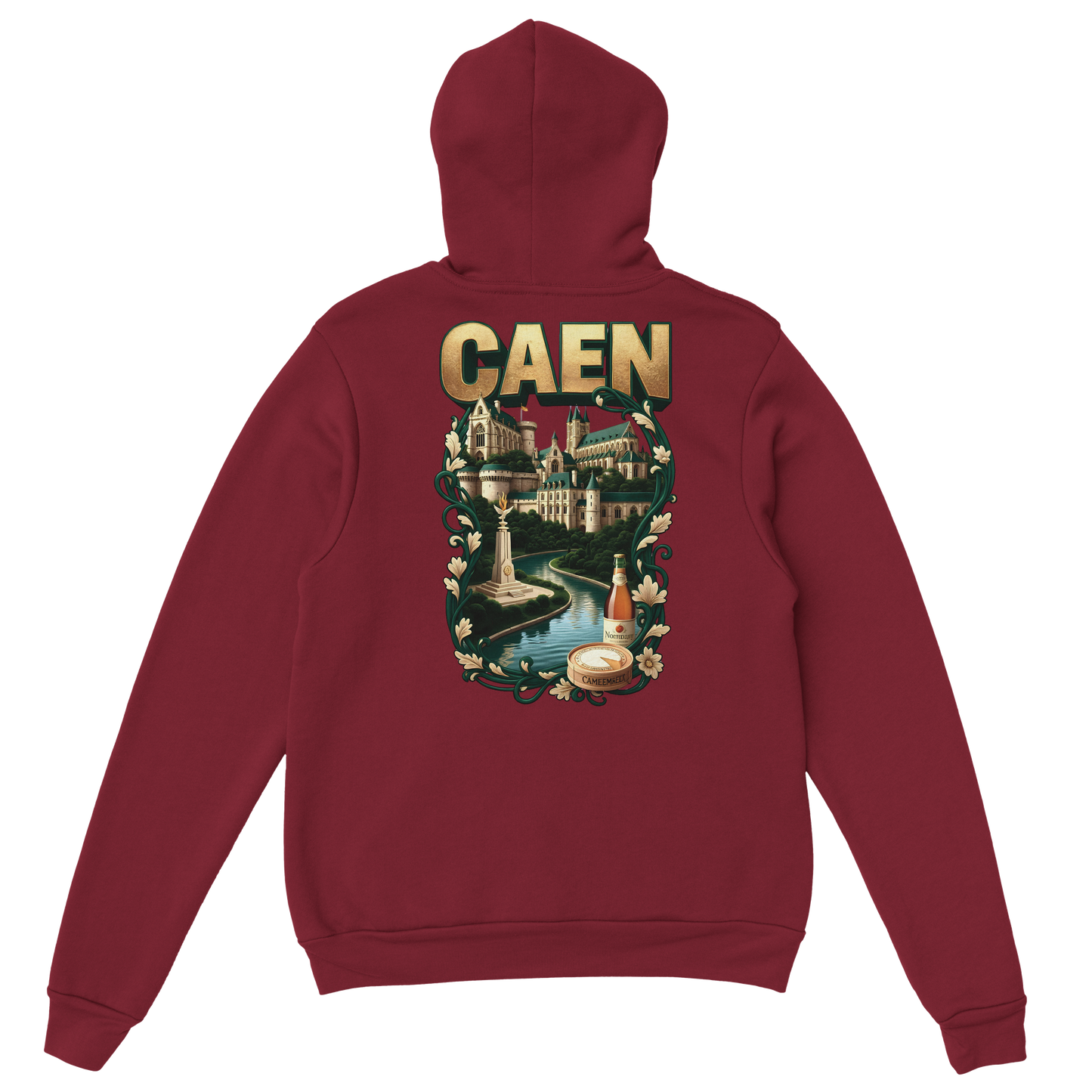 Sweat à capuche Caen - Ville de France - Unisexe Premium