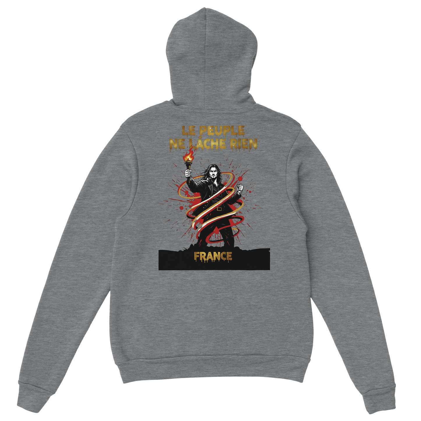 Sweat à Capuche Homme "Le Peuple Ne Lâche Rien" – Confort Premium