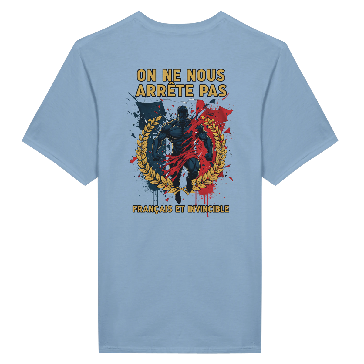 T-shirt Homme « On Nous Arrête Pas » - Classique Ras du Cou Gildan 64000