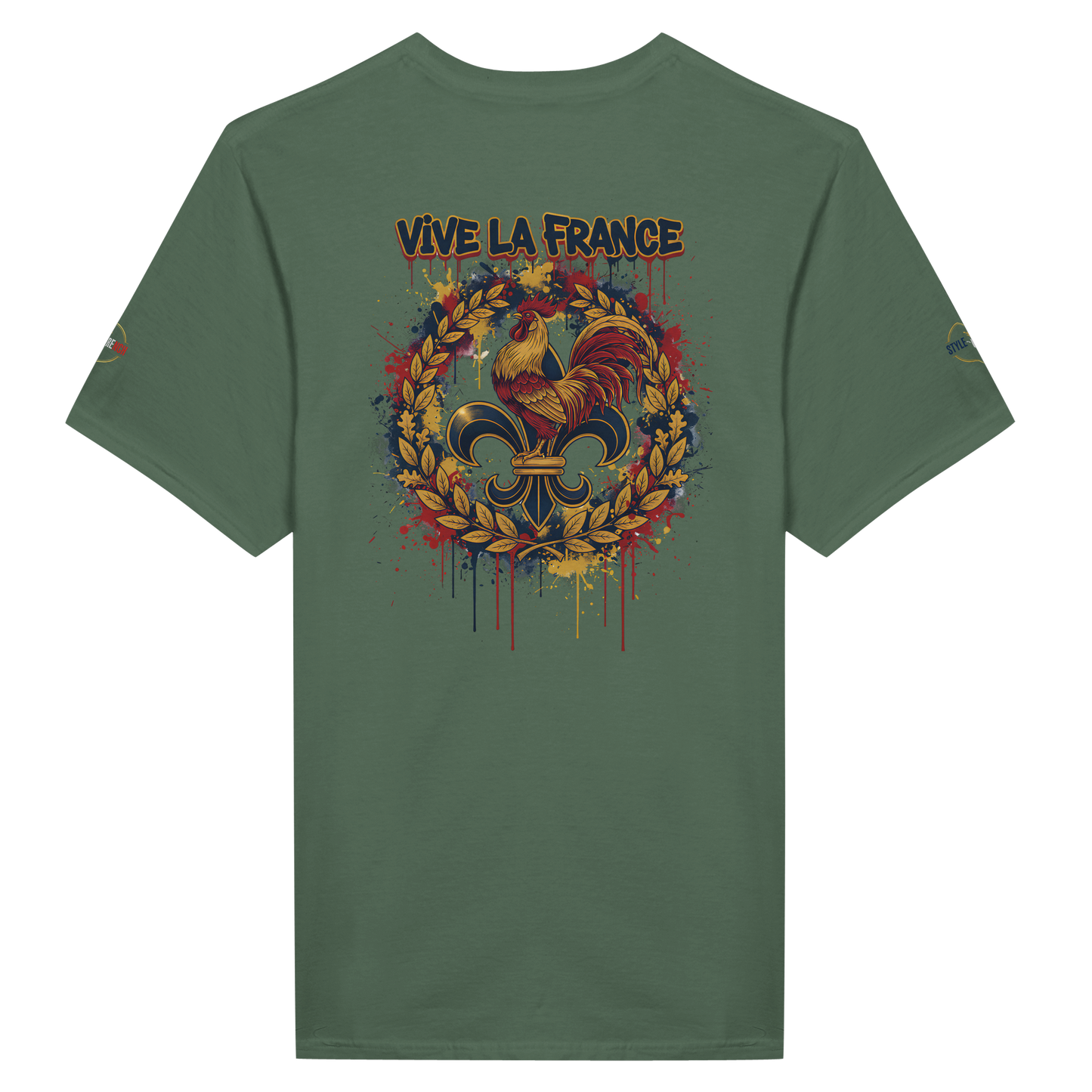 T-shirt Homme 'Vive la France' – Coton Premium, Coupe Classique