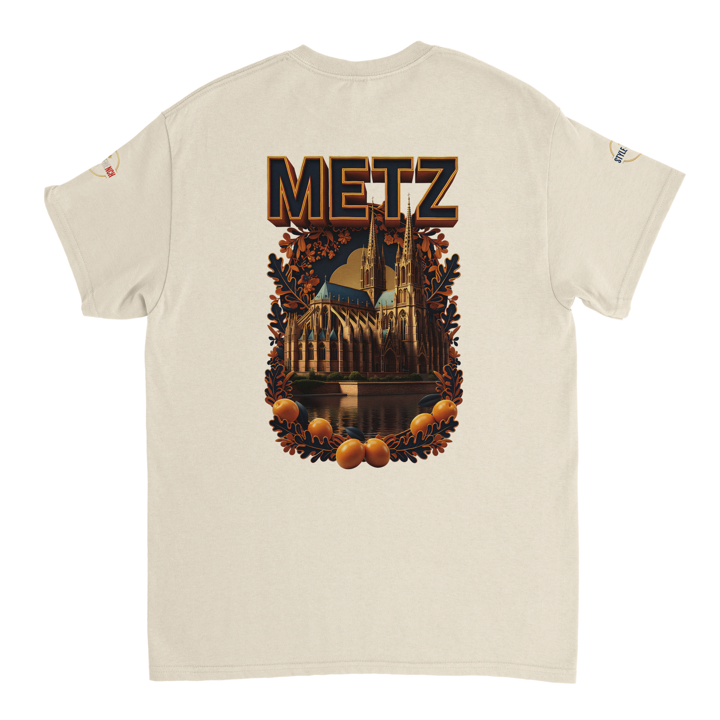 T-shirt Unisexe Metz - Design Ville de France en Coton Épais
