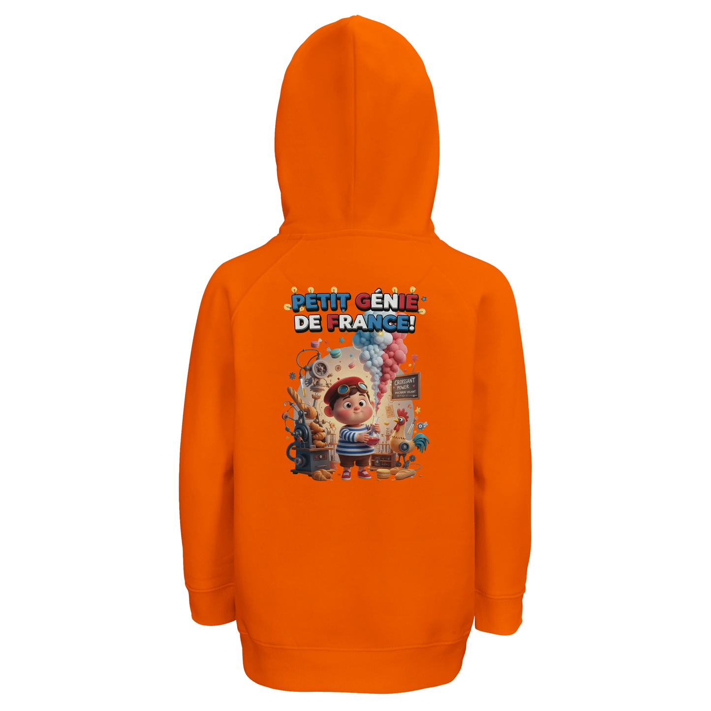Sweat à capuche enfant - Petit Génie Français - Coton Bio