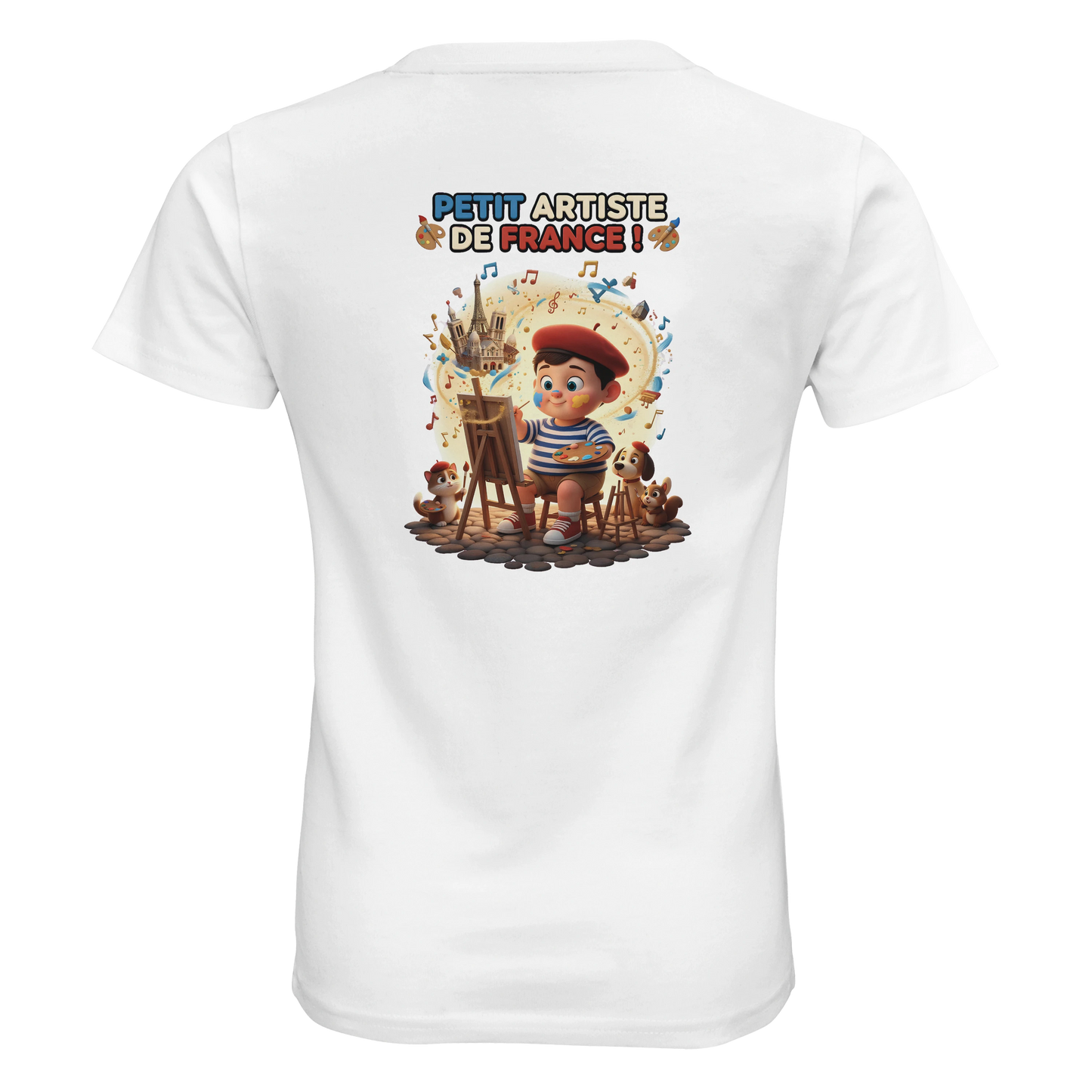 T-shirt Enfant Petit Artiste de France – 100% Coton Bio