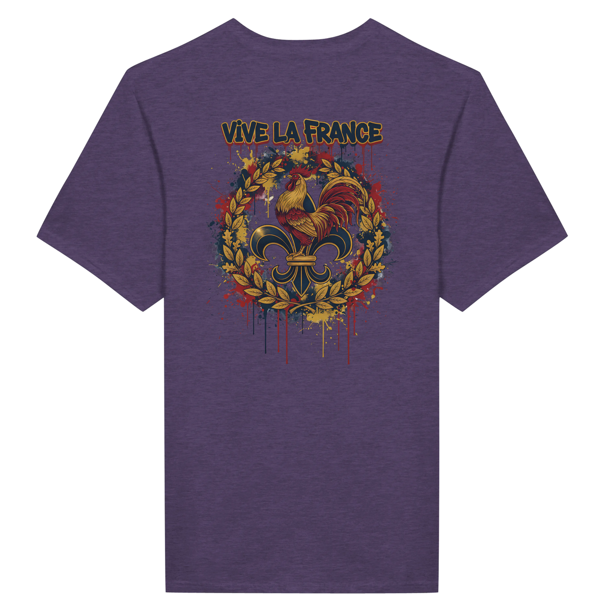 T-shirt Homme 'Vive la France' – Coton Premium, Coupe Classique