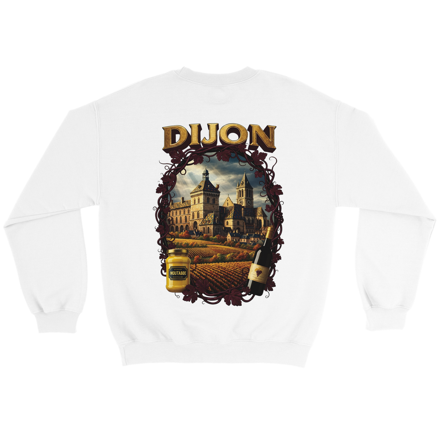 Sweat-shirt Unisexe Dijon – Ville de France – Coupe Classique Confortable