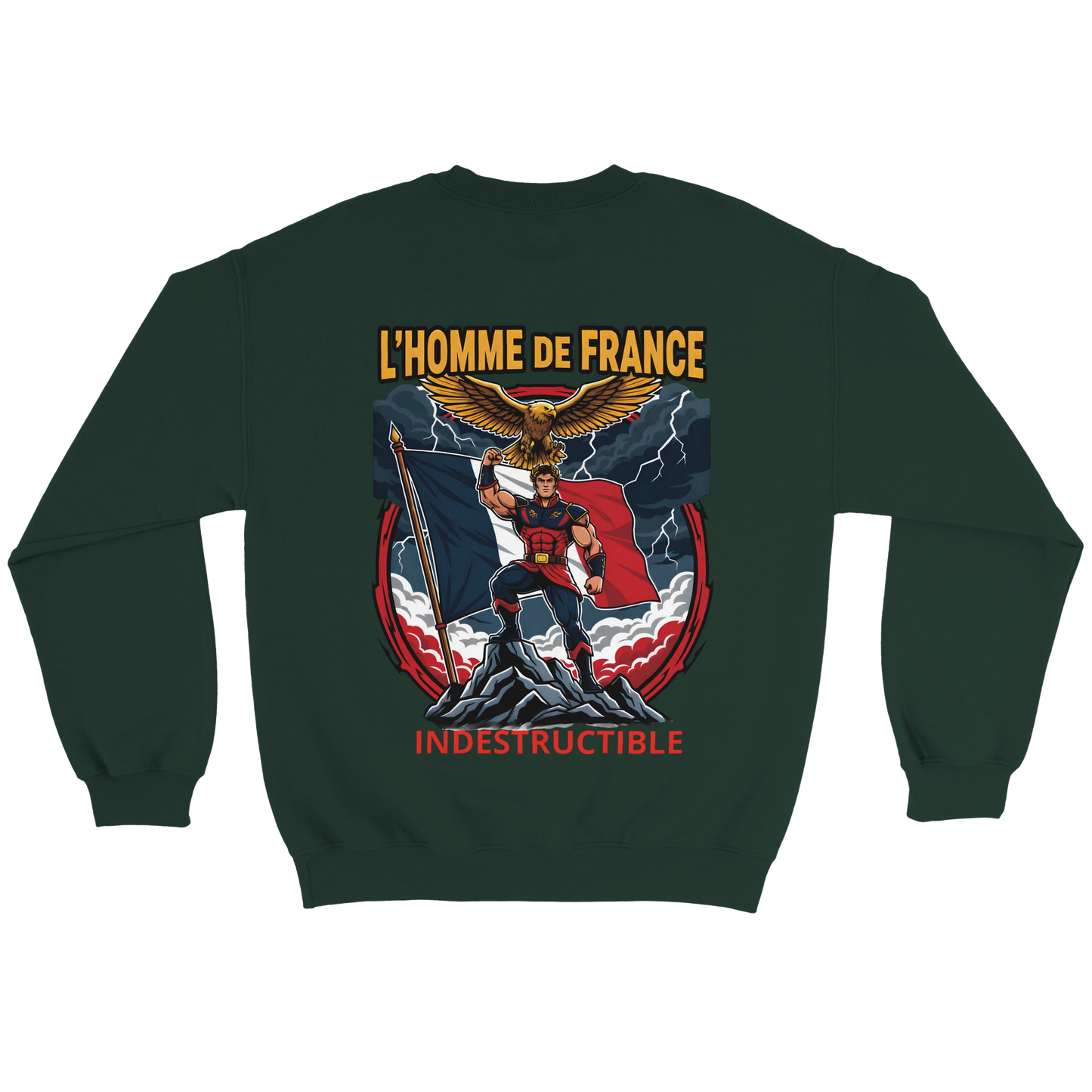 Sweat-shirt Homme France - Premium Cotton Blend Crewneck
