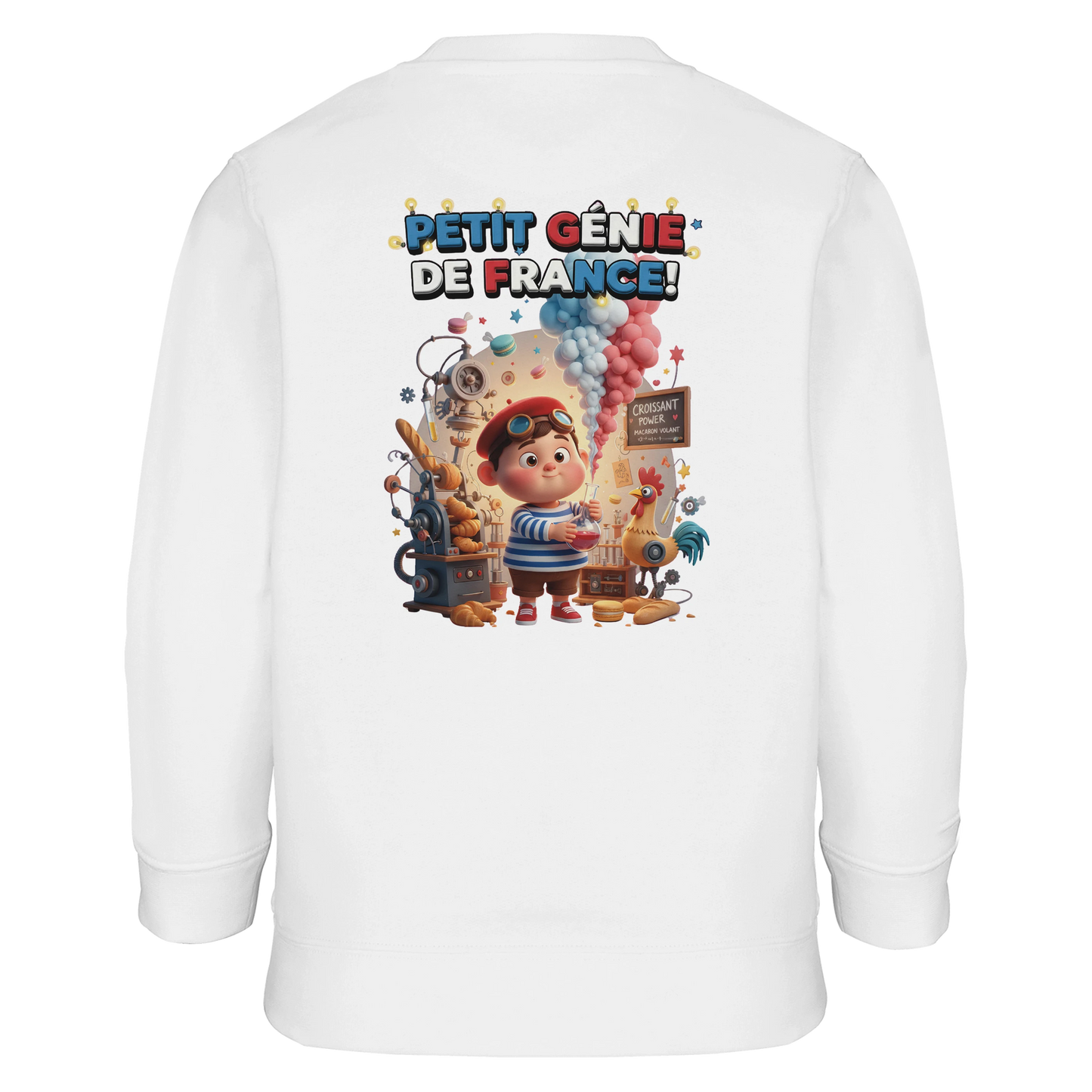 Sweat-shirt Garçon Petit Génie Français - Sweat Doux et Écoresponsable