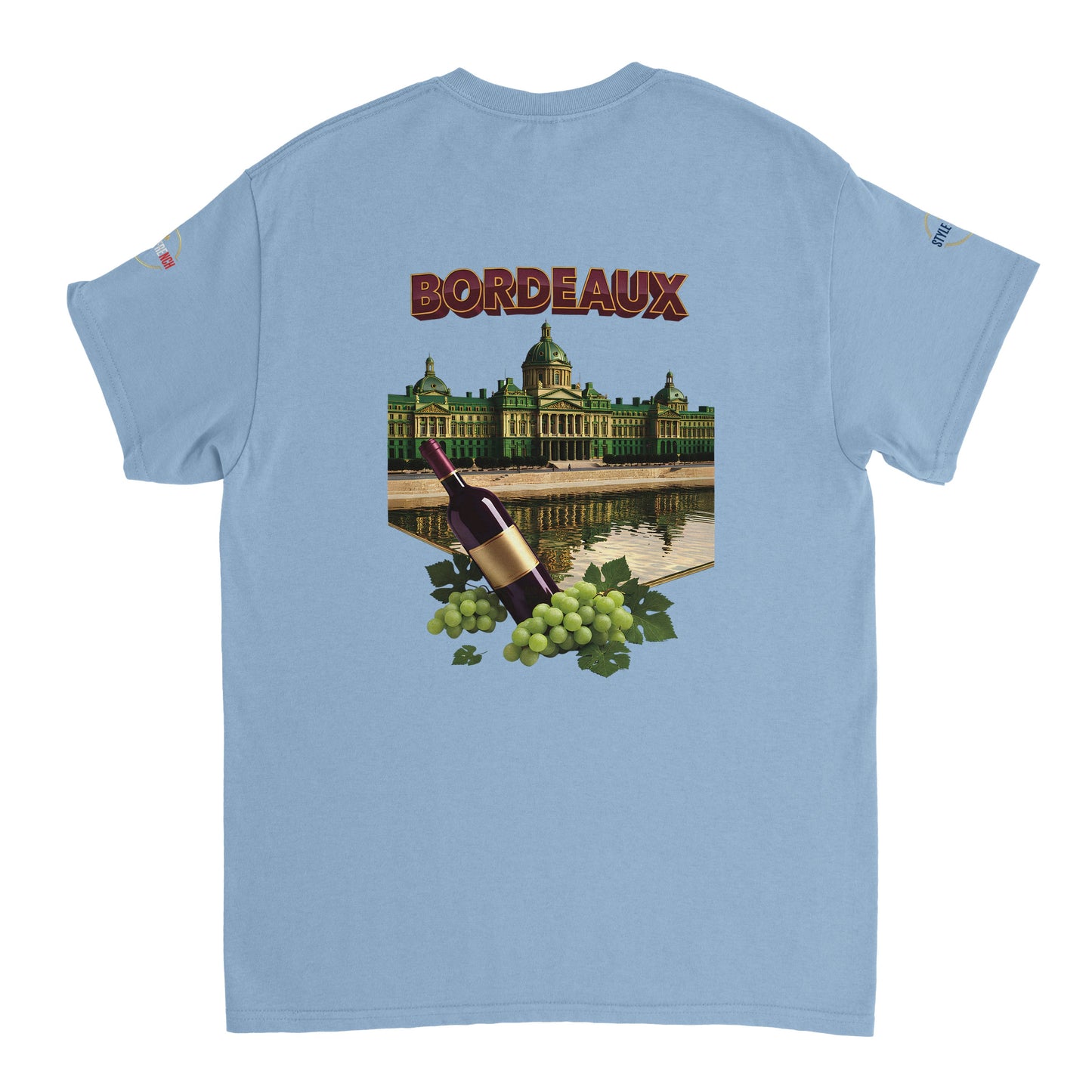 T-shirt Unisexe Bordeaux Ville de France – Coton Épais Premium